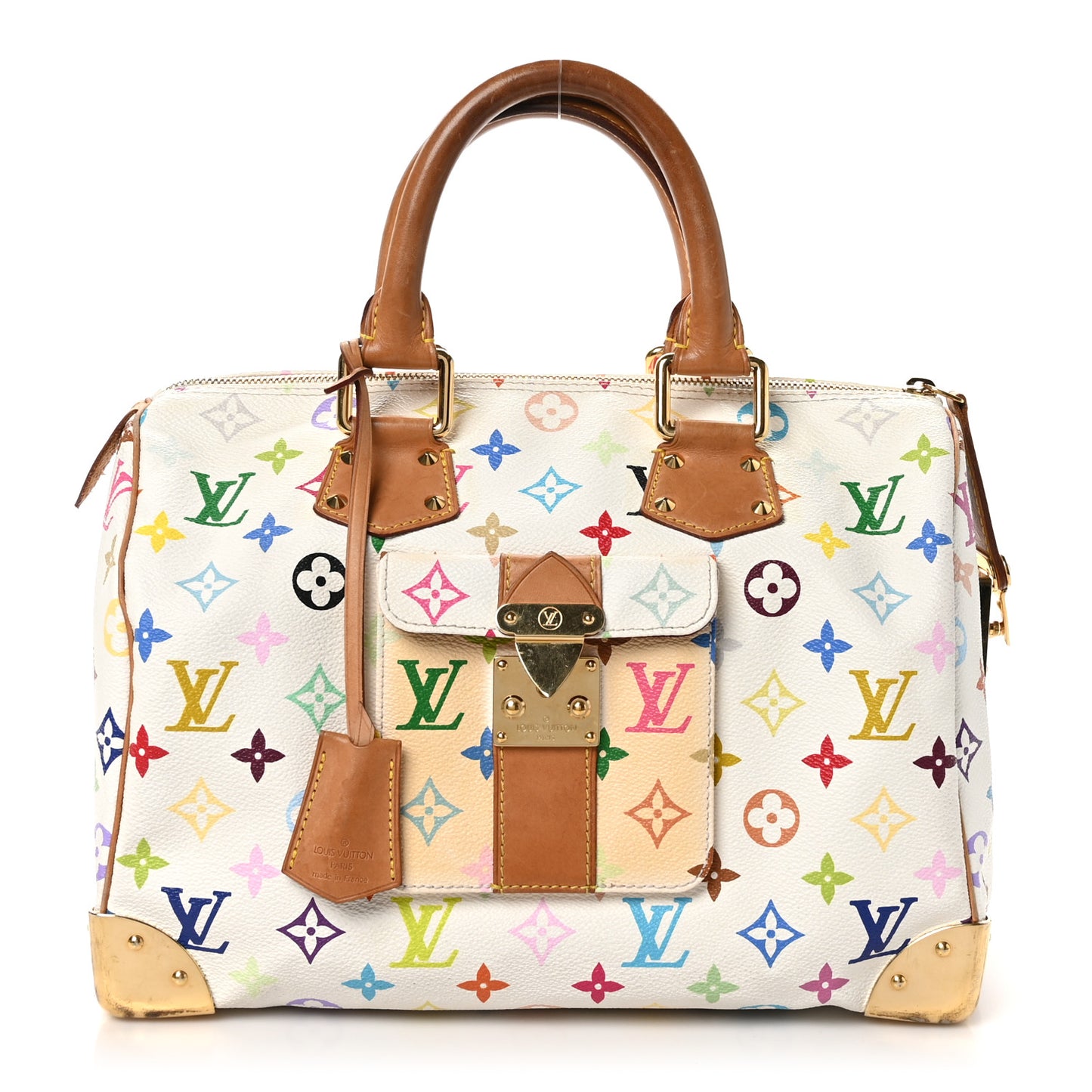 Monogram Multicolor Speedy 30 White