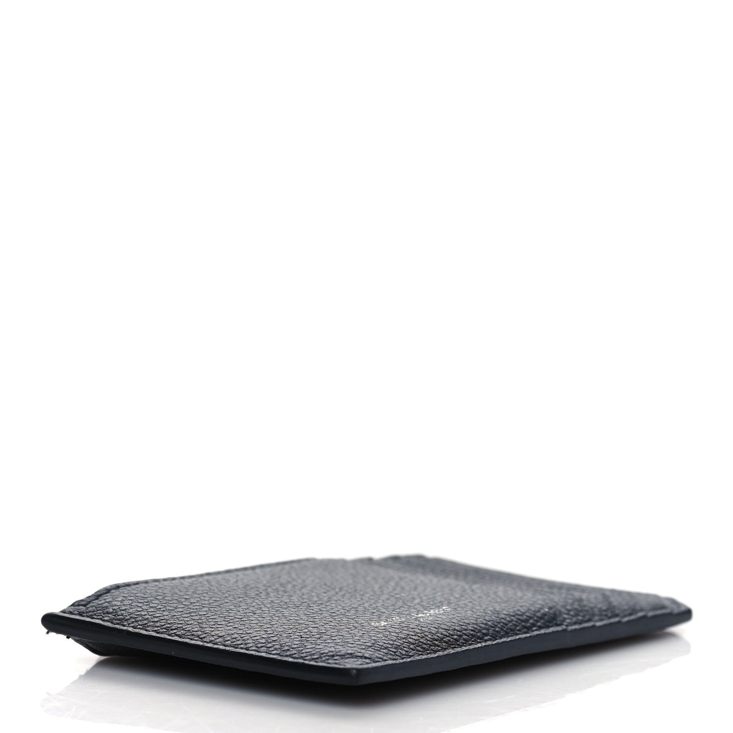 Saint Laurent Grained Calfskin 5 Fragments Zip Pouch Card Holder Black 4 of 7