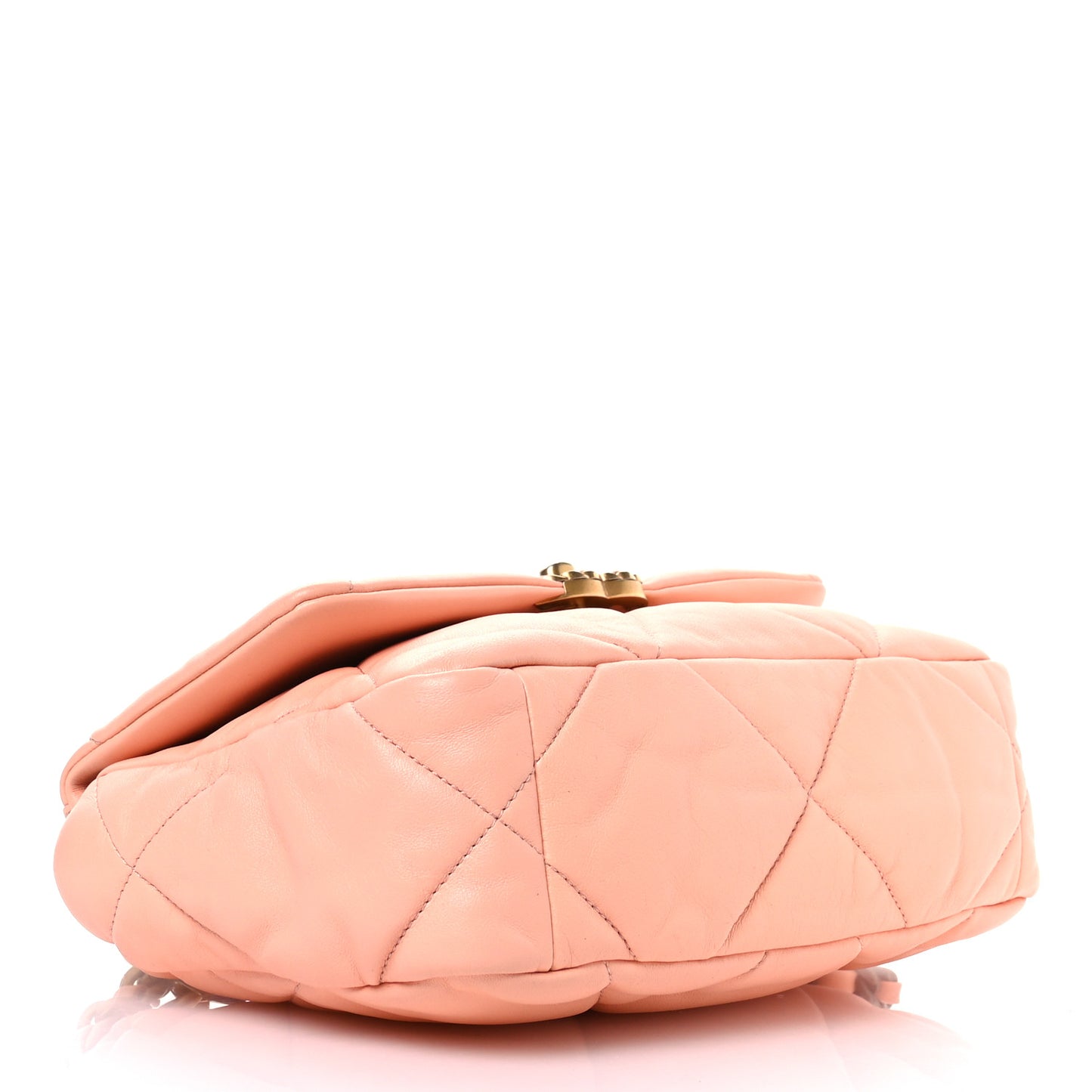 Lambskin Quilted Medium Chanel 19 Flap Light Pink