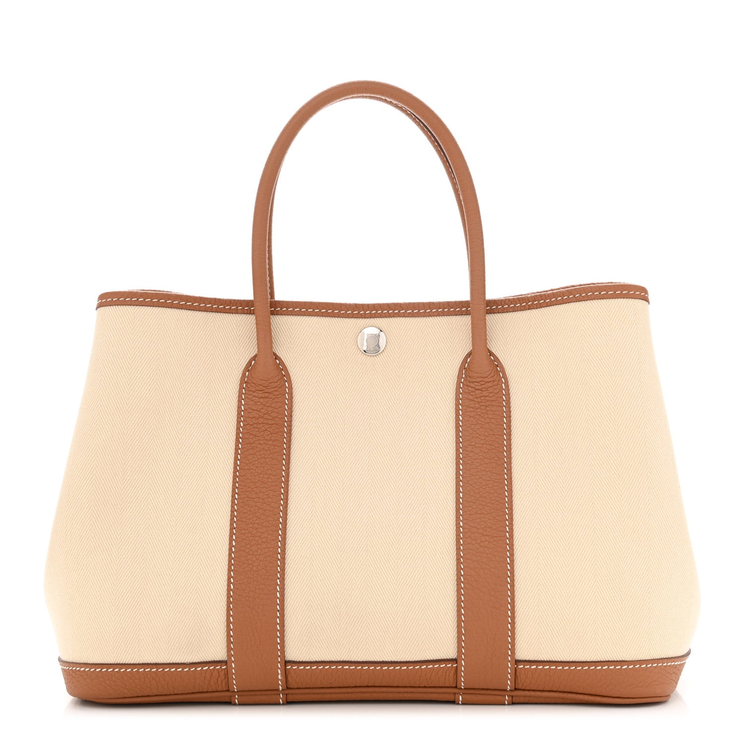 Hermes Toile Negonda Garden Party 30 TPM Tote Gold 1 of 11