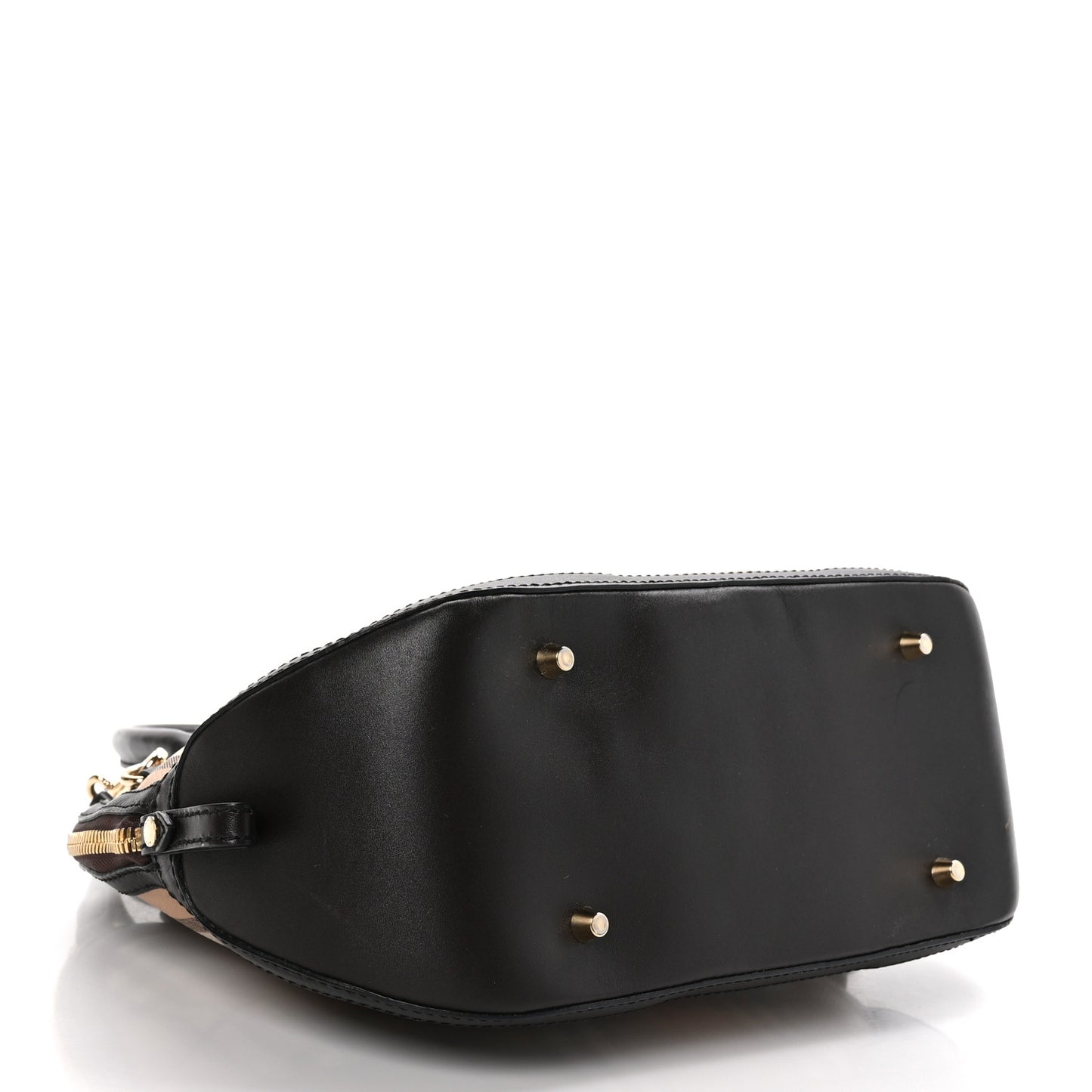Haymarket Check Small Orchard Bowling Bag Chocolate