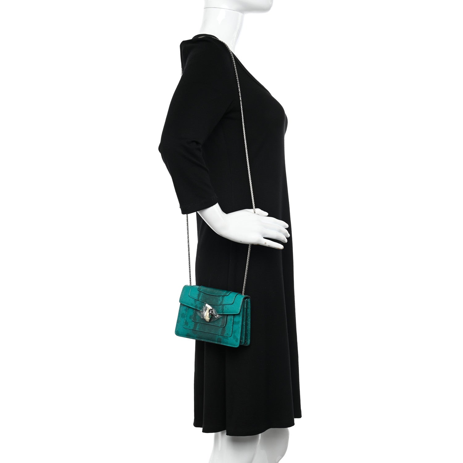 Bulgari Karung Serpenti Forever Crossbody Emerald Green 2 of 9