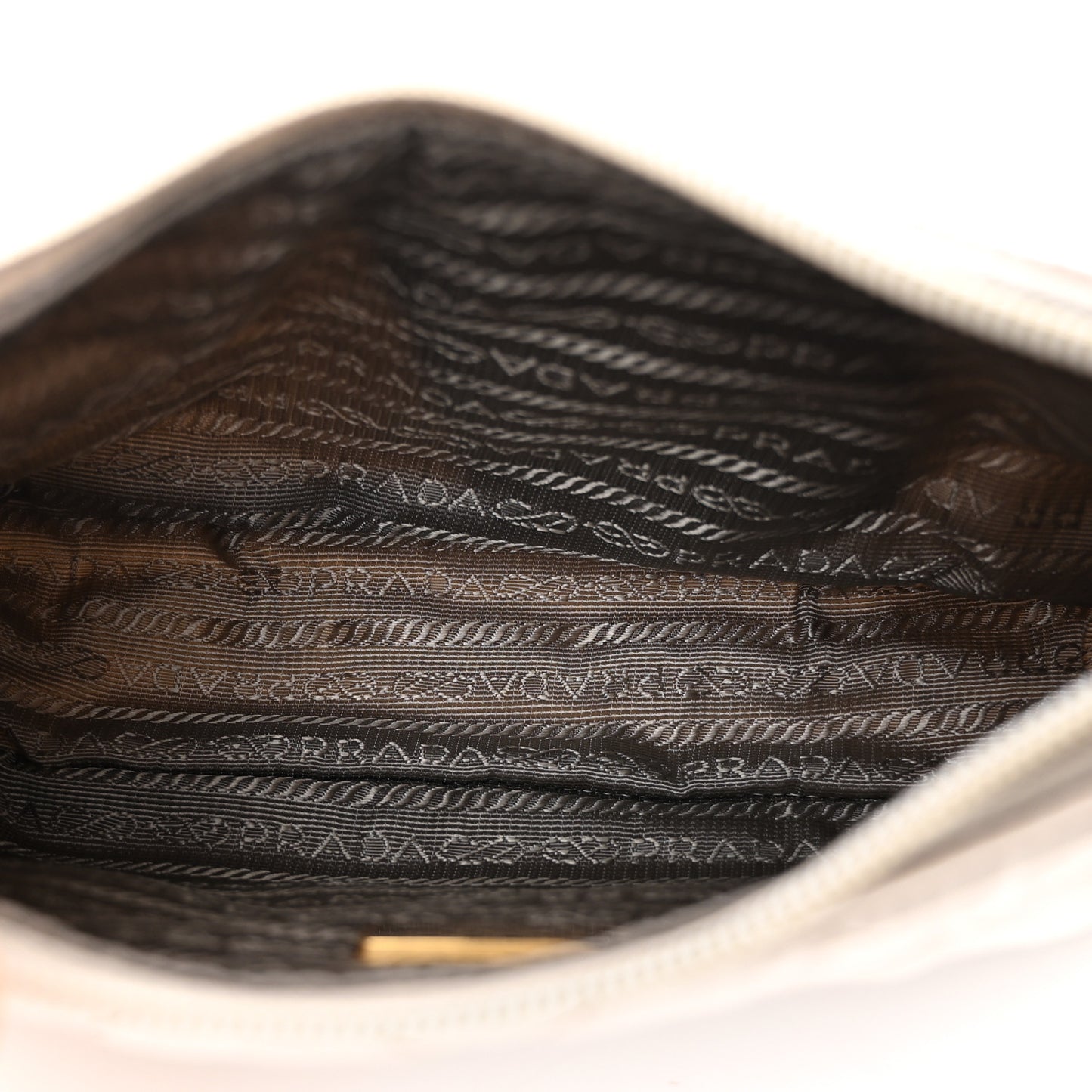 Tessuto Nylon Stitched Shoulder Bag Pomice