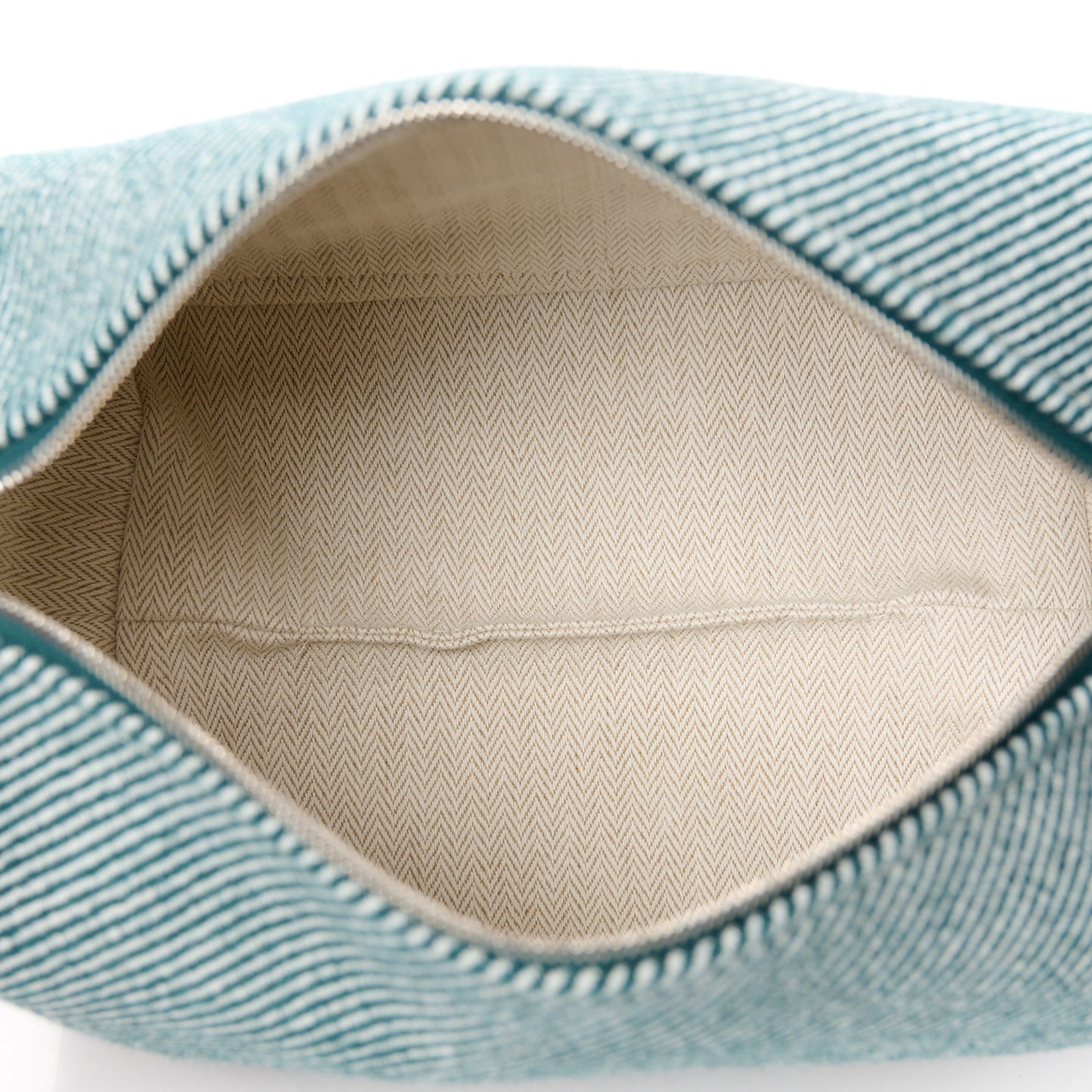 Wool Small Bride-A-Brac H Natte Pouch Vert Foret