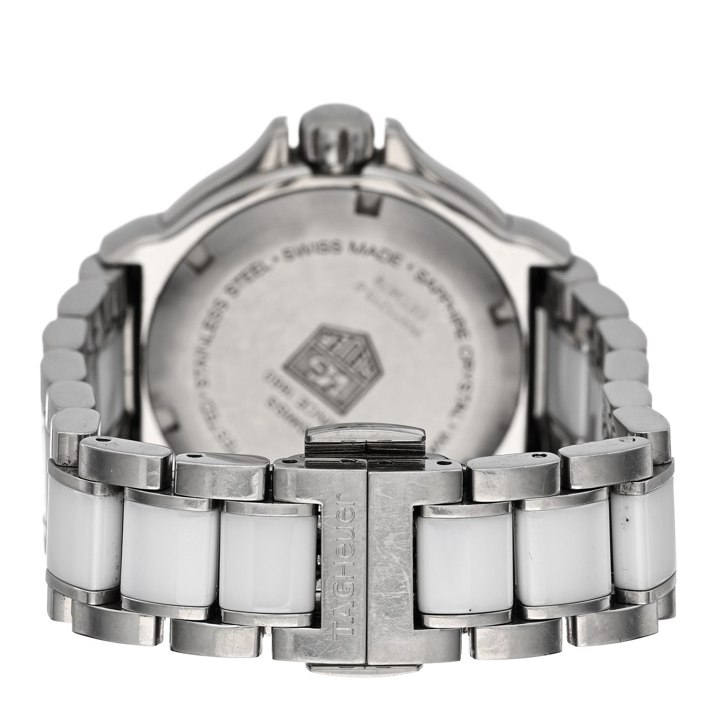 Stainless Steel Ceramic Diamond Bezel 35mm Formula 1 Lady Quartz Watch White WAH1215-0