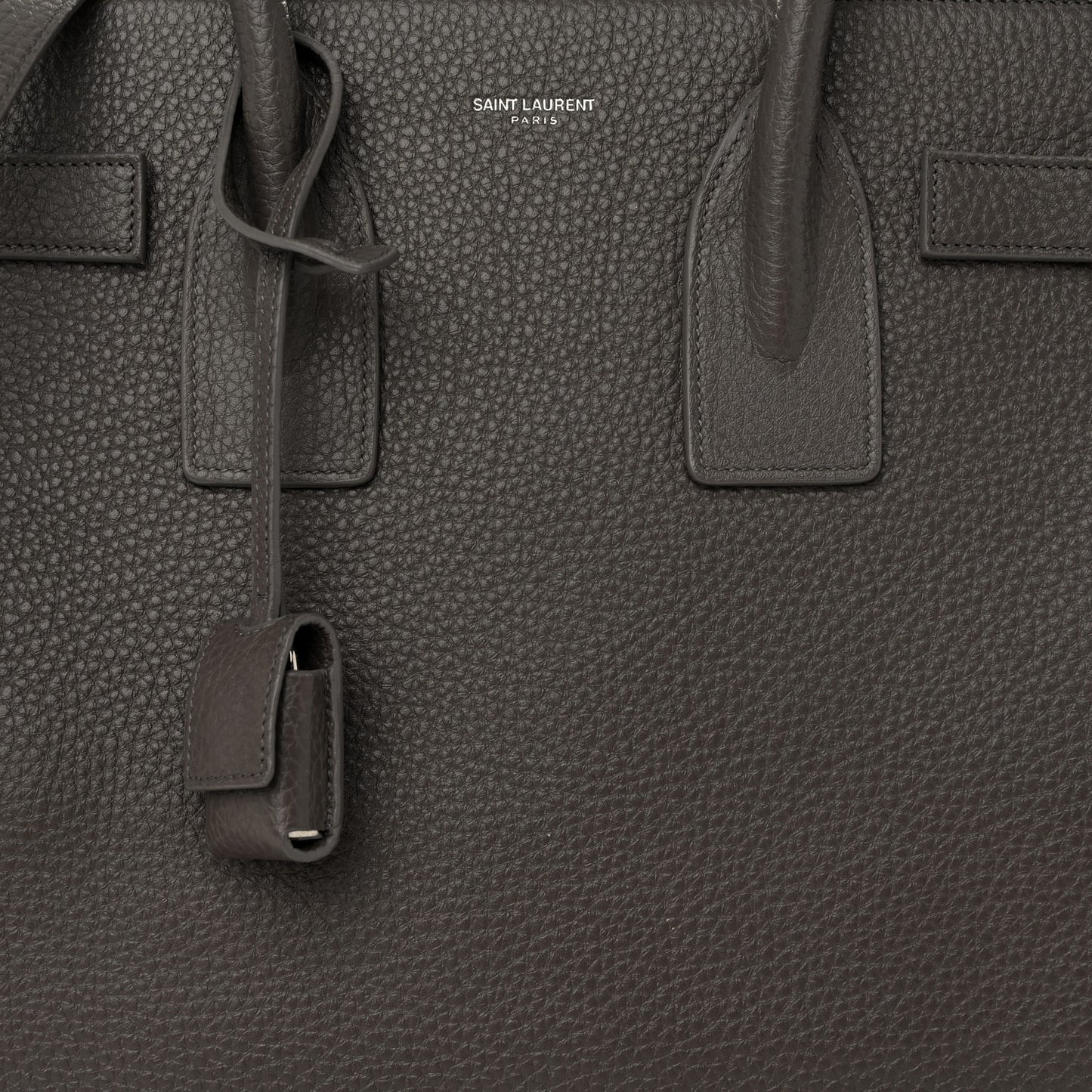 Grained Calfskin Small Sac De Jour Fog