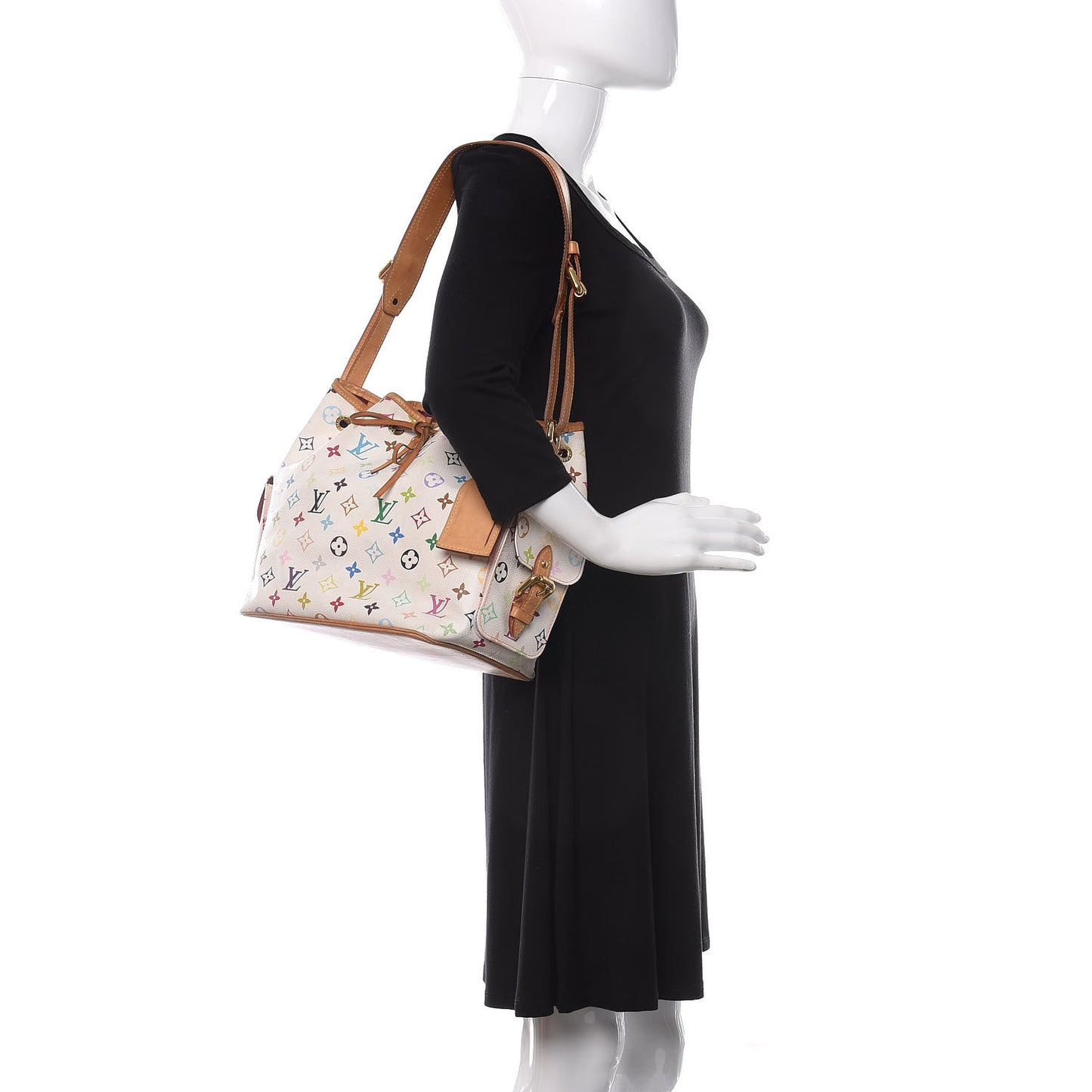 Monogram Multicolor Petit Noe White