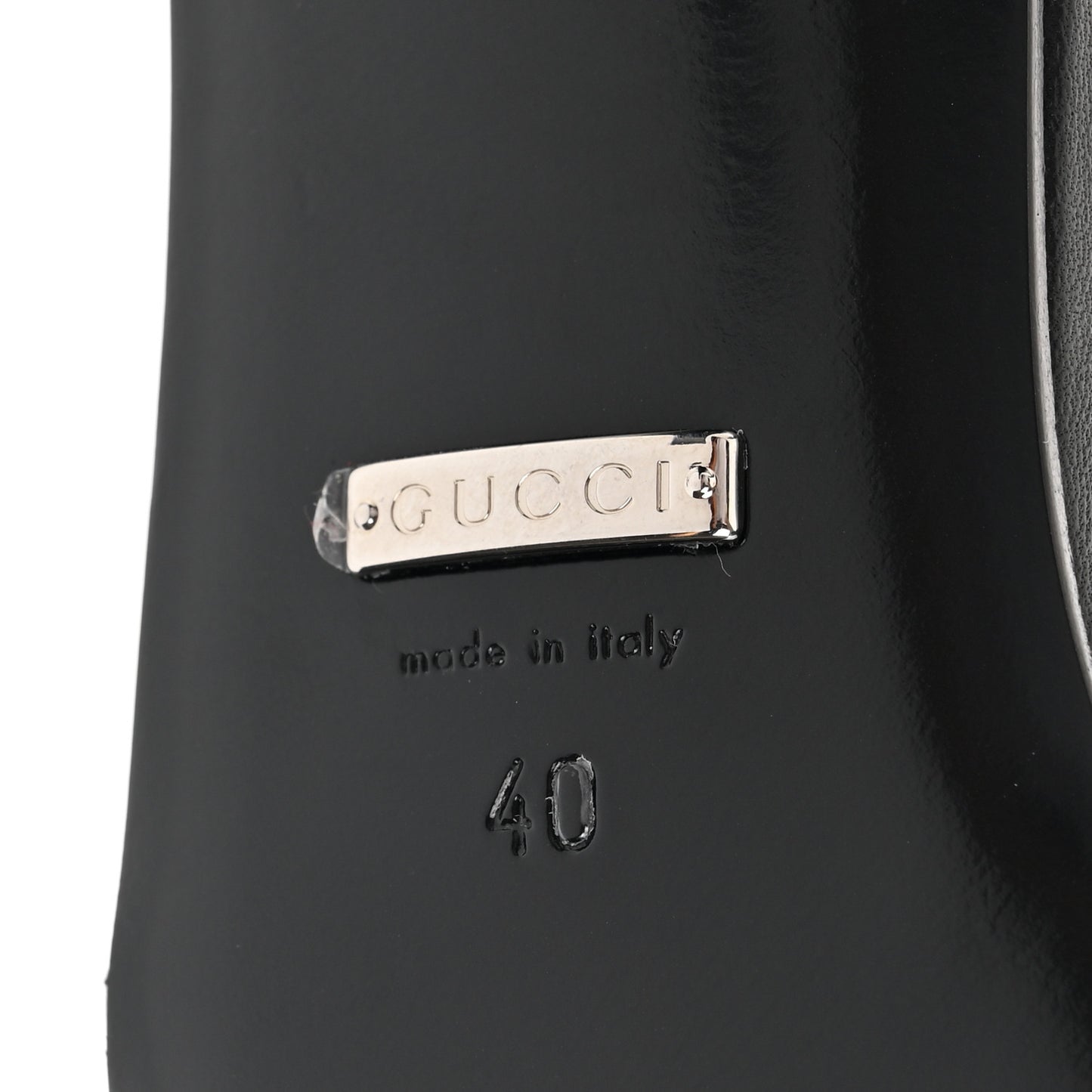 Tela Retino Nappa Charlotte Crystal GG Monogram Square G 75mm Slingback Pumps 40 Black