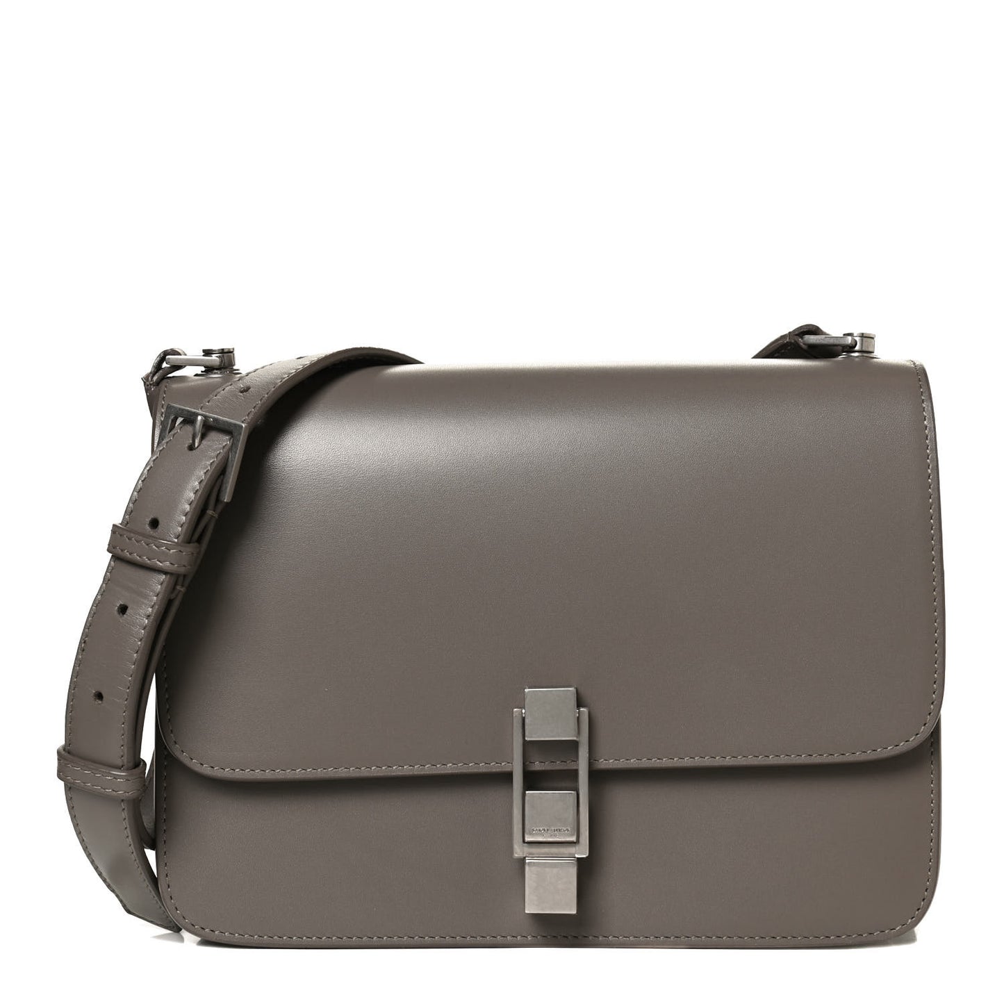 Smooth Calfskin Carre Satchel Khaki