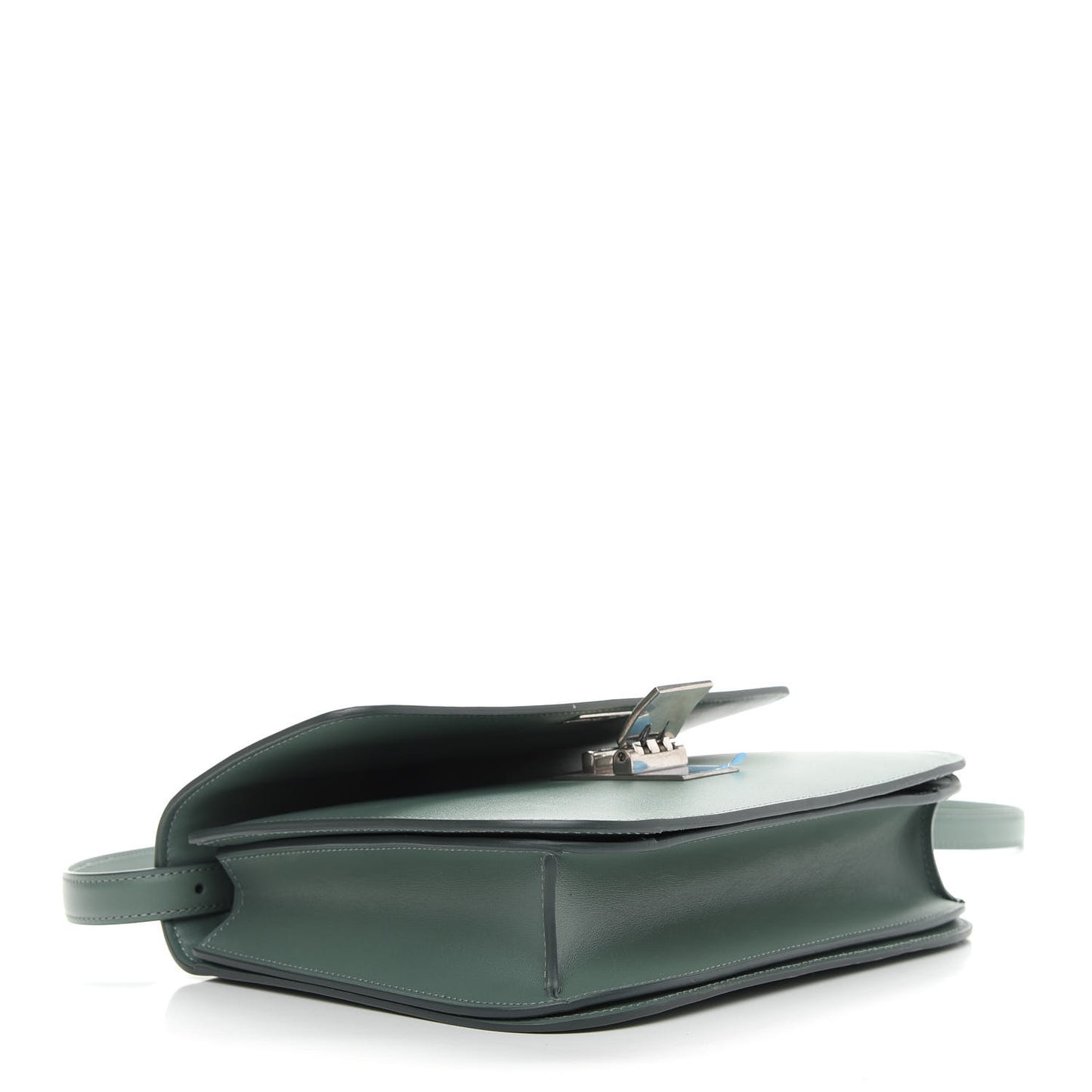 Box Calfskin Medium Classic Box Flap Bag Jade
