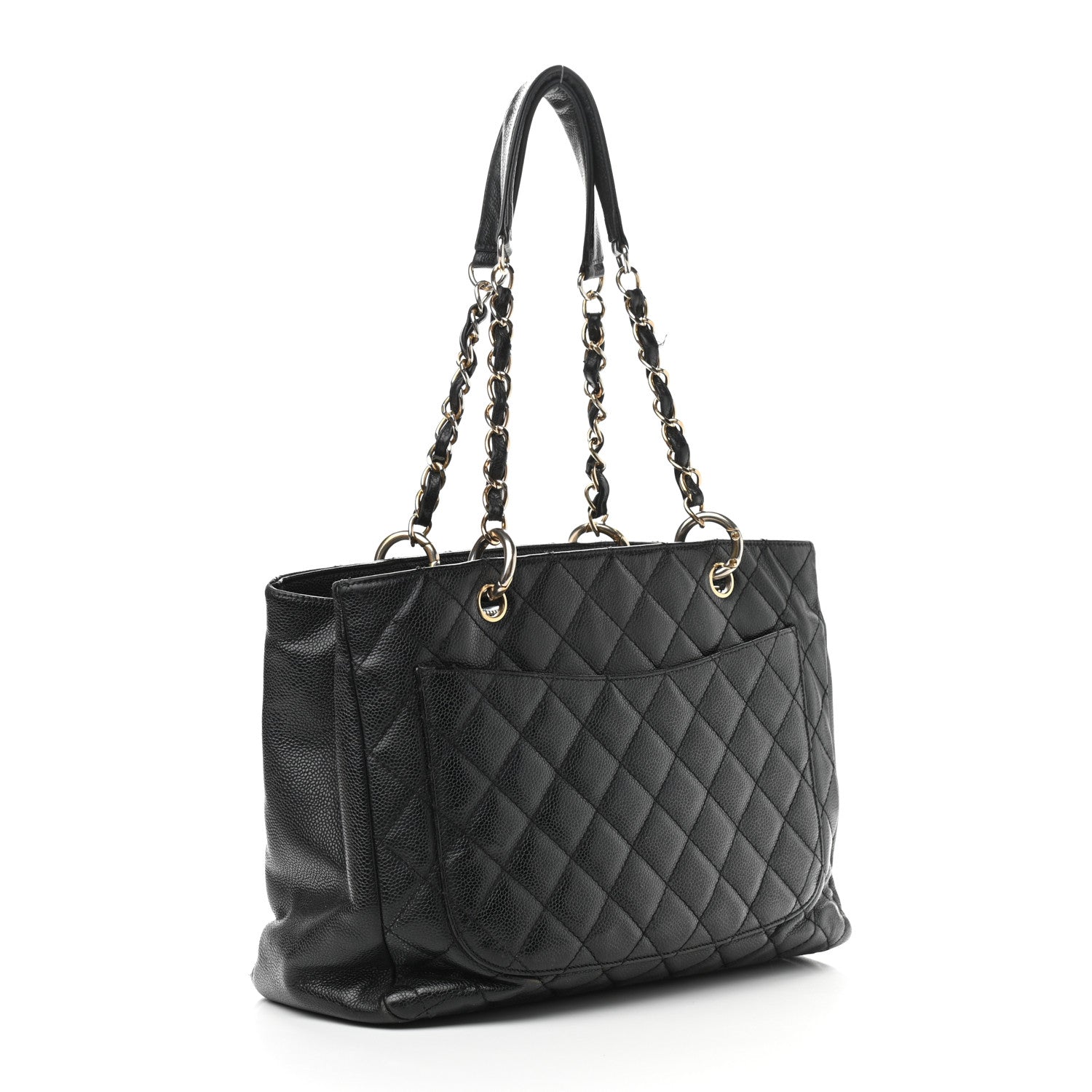 Chanel Caviar Quilted Grand Shopping Tote GST Black 3 of 19