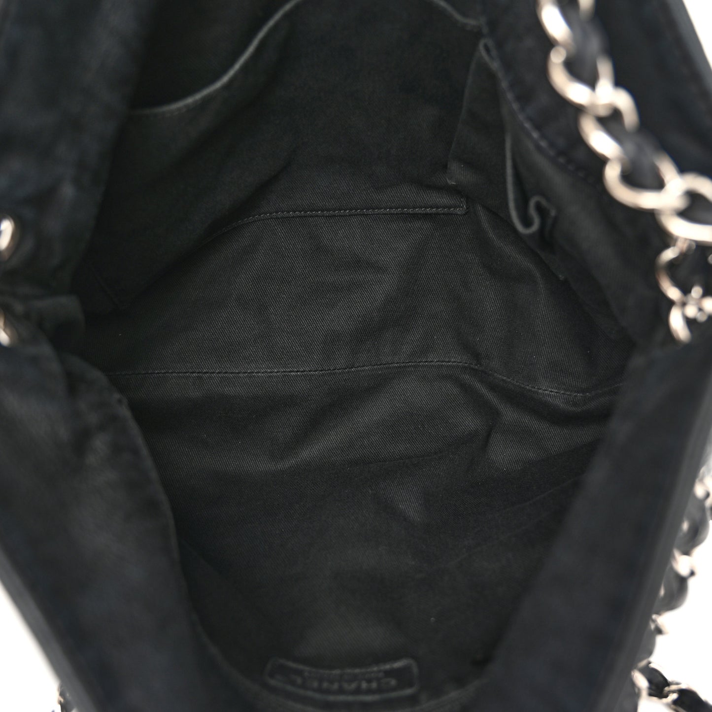 Lambskin Large Sharpei Shoulder Bag Black