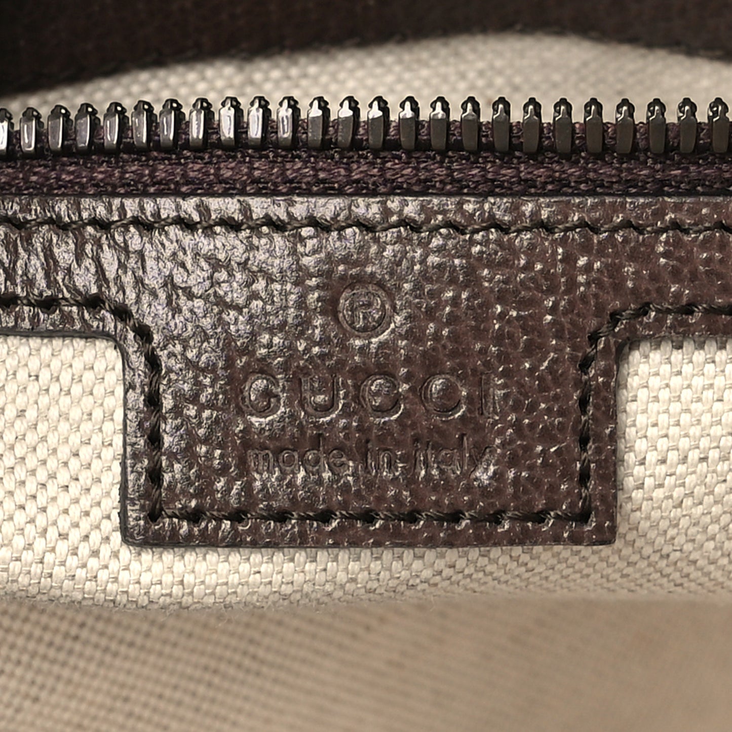 GG Supreme Monogram Web Small Ophidia Half Moon Hobo Brown