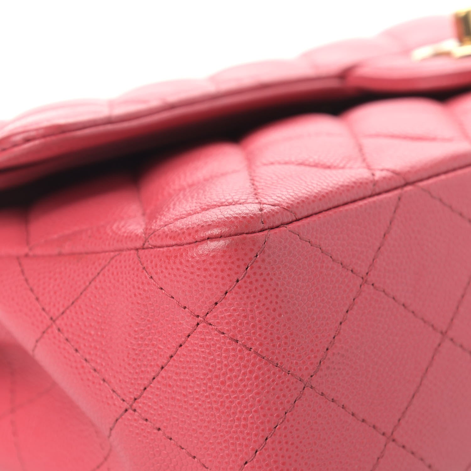 Chanel Caviar Quilted Medium Double Flap Pink 8 of 14