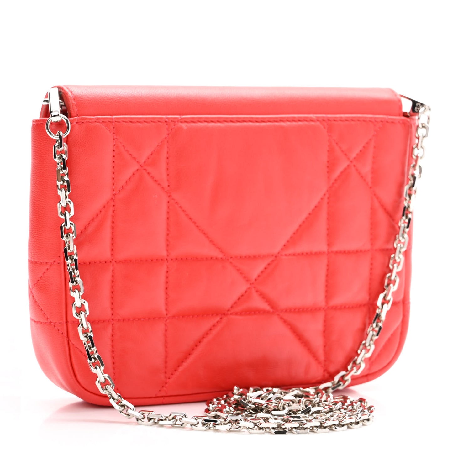 Lambskin Miss Dior Promenade Pouch Red