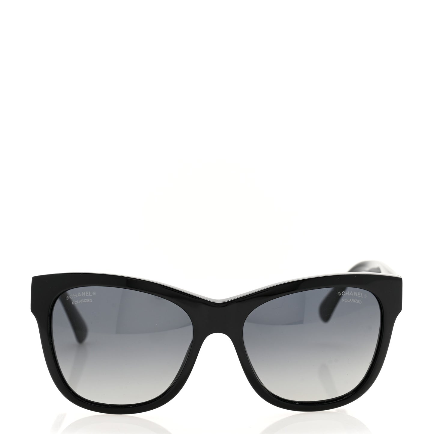Acetate Polarized Square CC Sunglasses 5380 Black