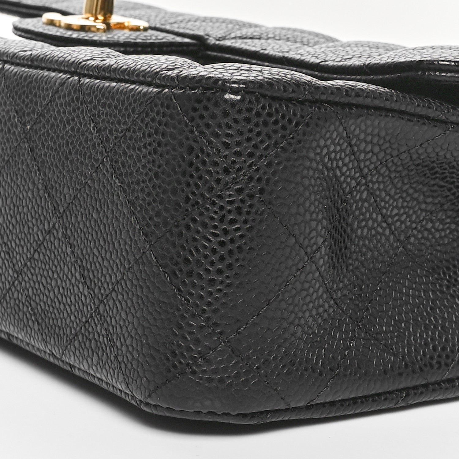 Chanel Caviar Quilted Medium Double Flap Black 10 of 11