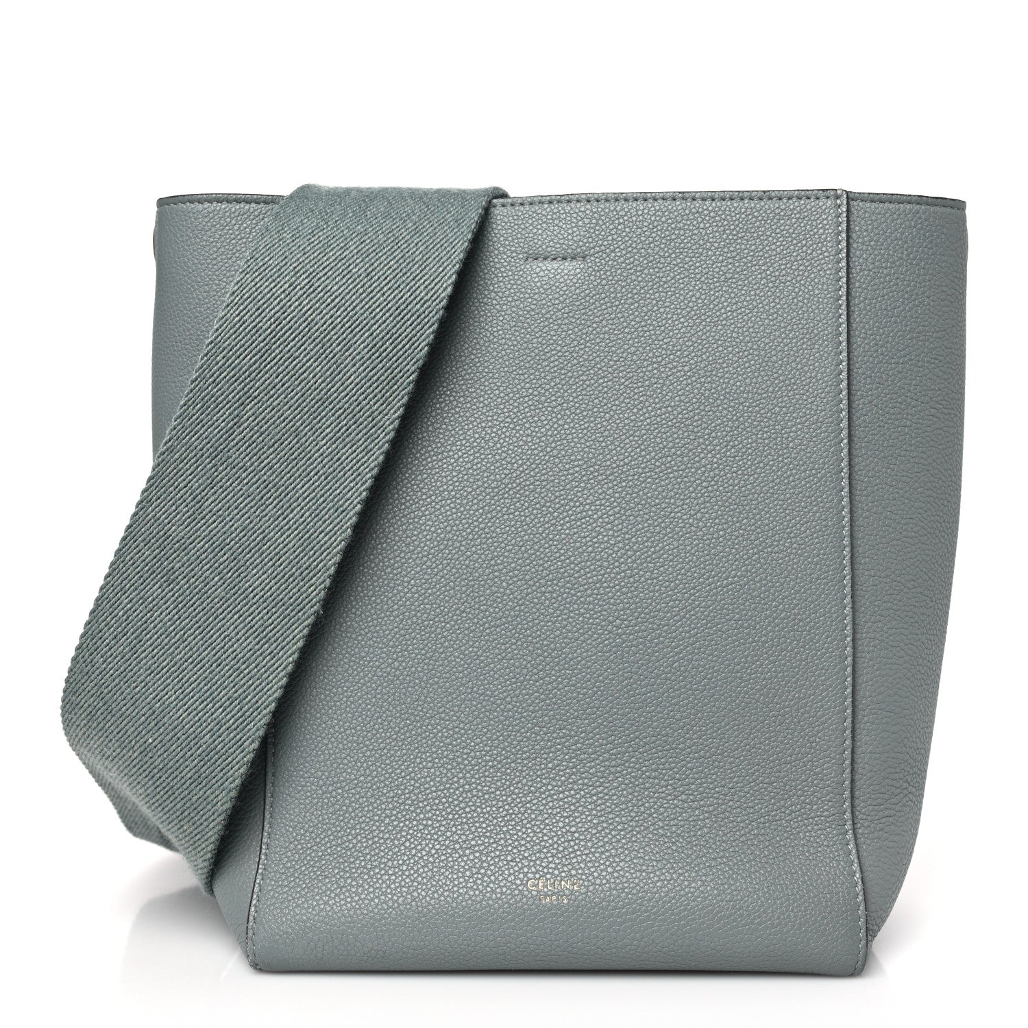Celine Soft Grained Calfskin Small Sangle Bucket Bag Grey 1 of 9
