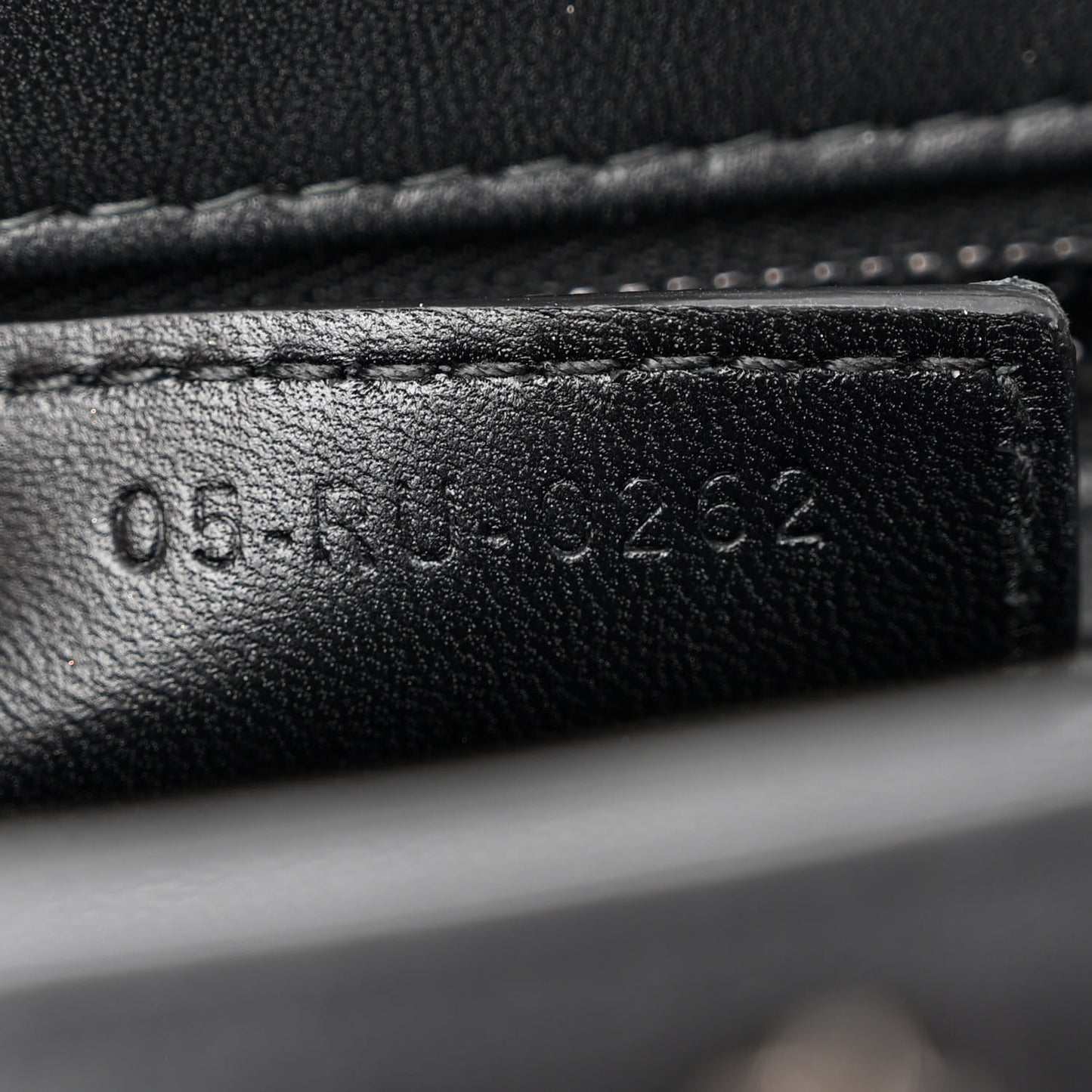 Calfskin Lucky Star Macrocannage Medium Caro Bag Black