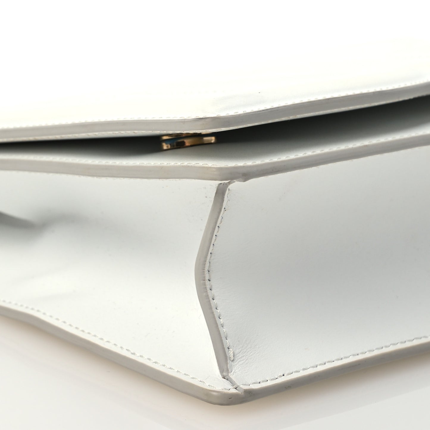 Calfskin DG Logo Flap Crossbody Bag White