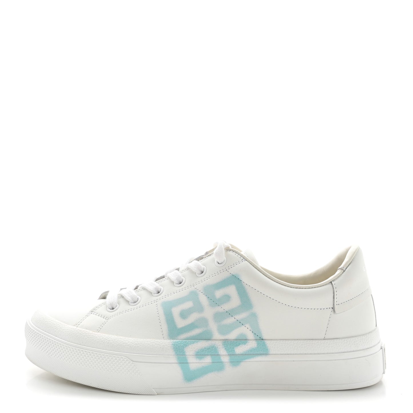 X JOSH SMITH Calfskin City Sport Womens Sneakers 40 White Light Blue