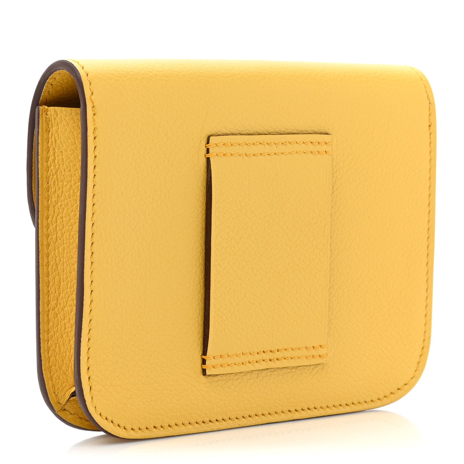 Hermes Evercolor Bi-Color Constance Slim Wallet Sun Blue Jean 4 of 12