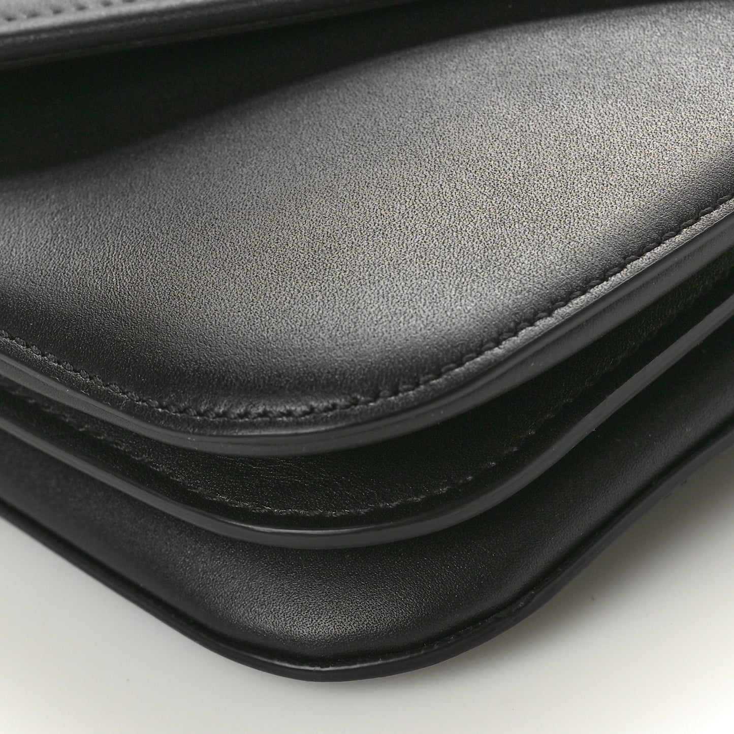 Calfskin Mount Envelope Bag Black