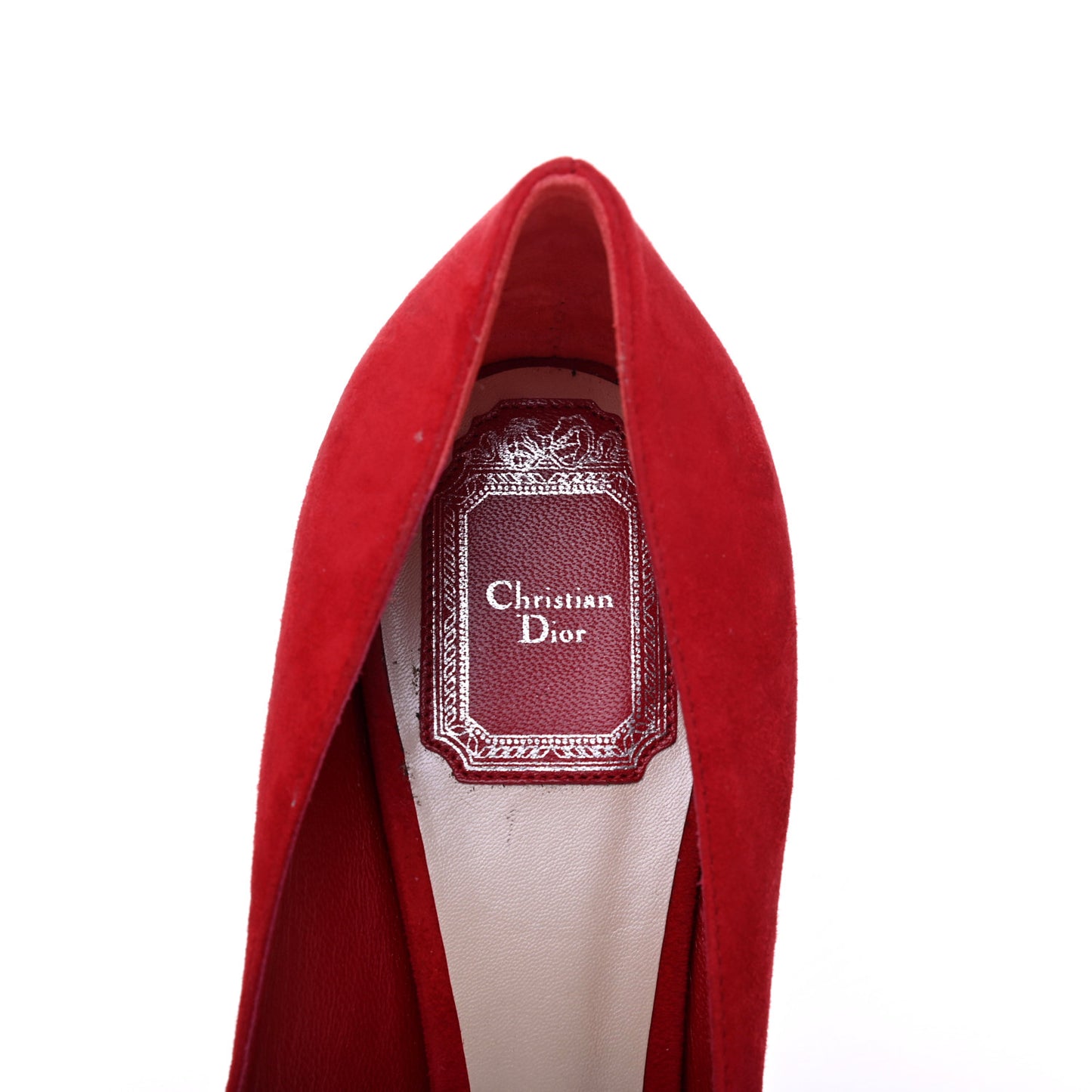 Suede Songe Pumps 40 Red
