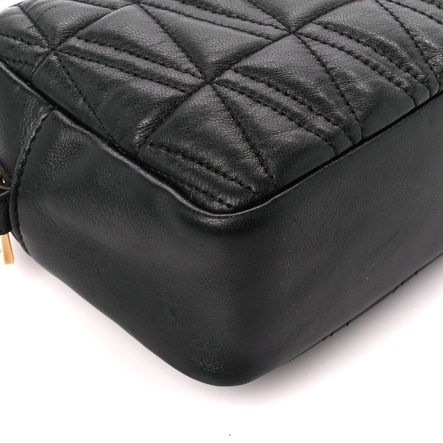 Nappa Quilted Virtus Shoulder Bag Black