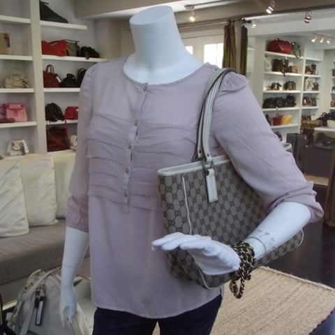 Monogram Canvas Tote Ivory