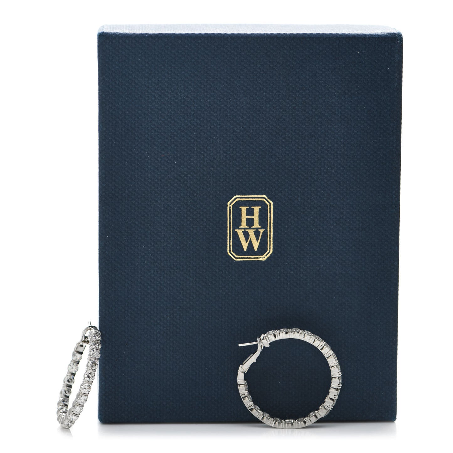 Platinum Diamond Inside Out Hoop Earrings