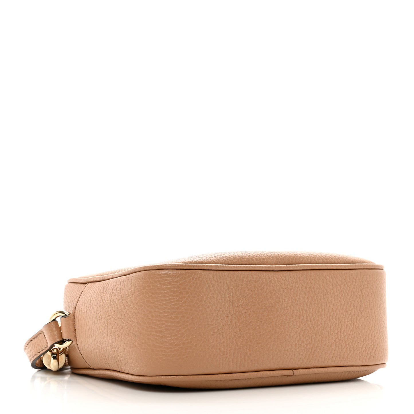 Pebbled Calfskin Small Soho Disco Bag Camelia
