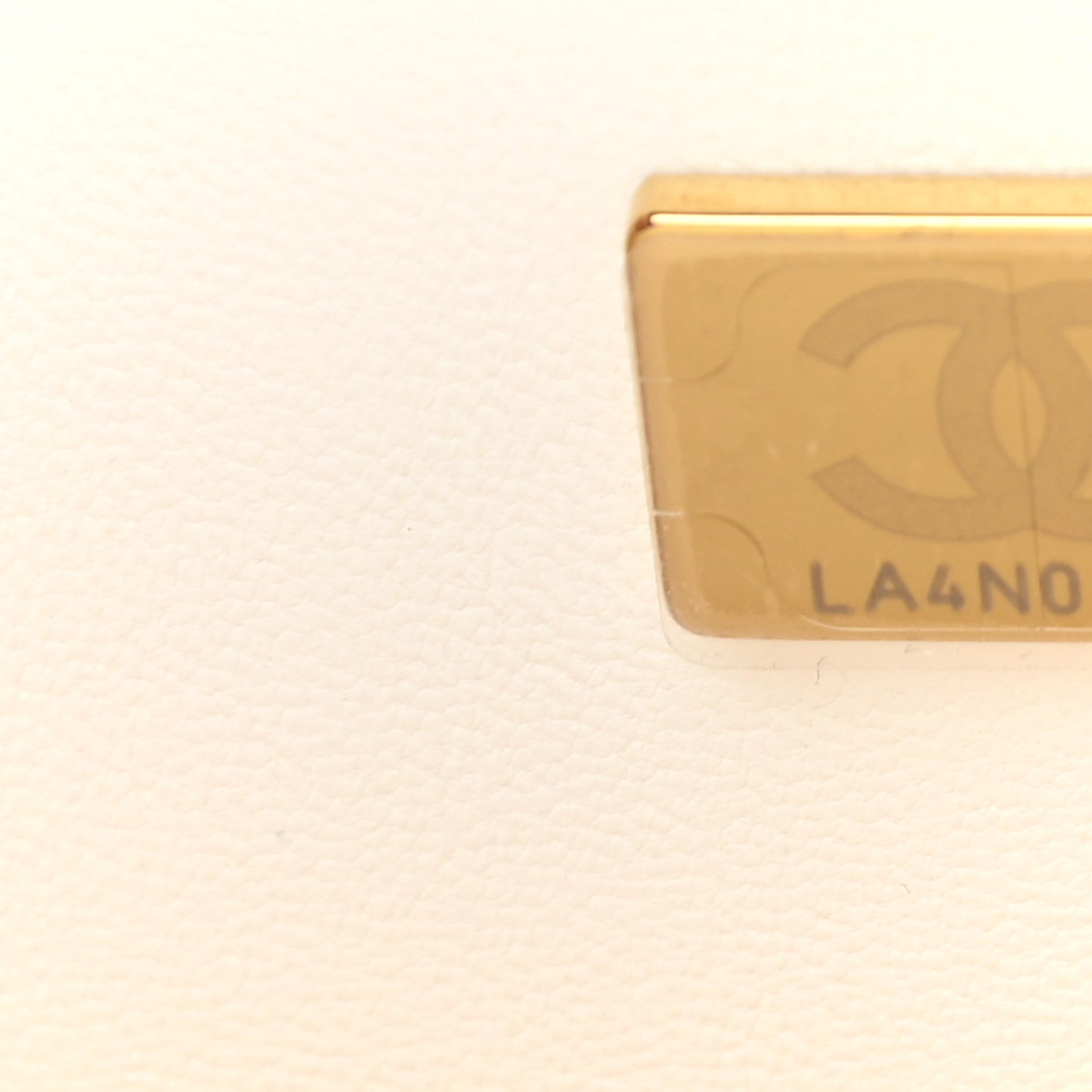 Caviar Quilted Medium Double Flap White