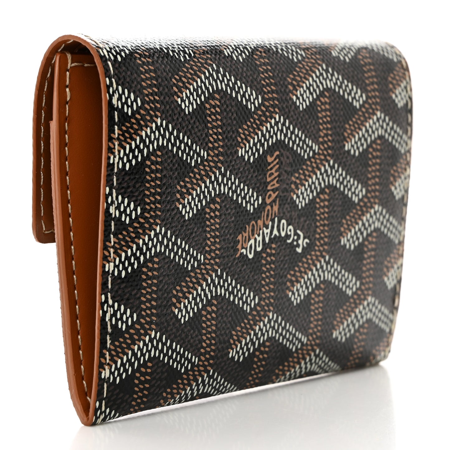 Goyardine Marigny Coin Purse Wallet Black Gold