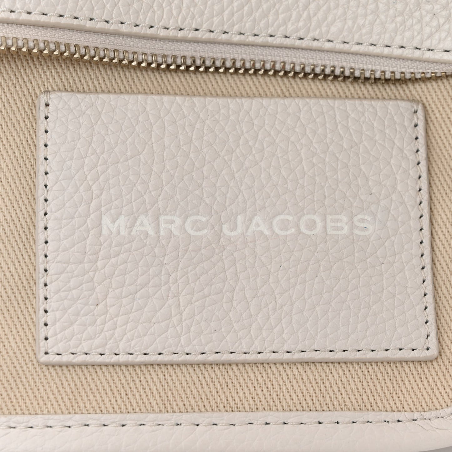 Grained Calfskin Mini The Tote Bag Cotton Silver