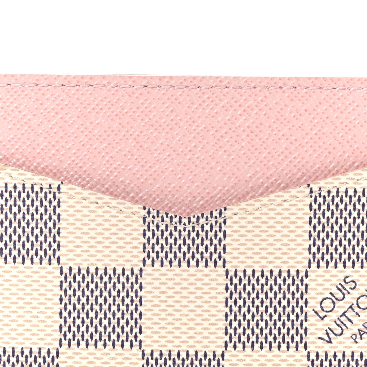Damier Azur Daily Card Holder Rose Ballerine