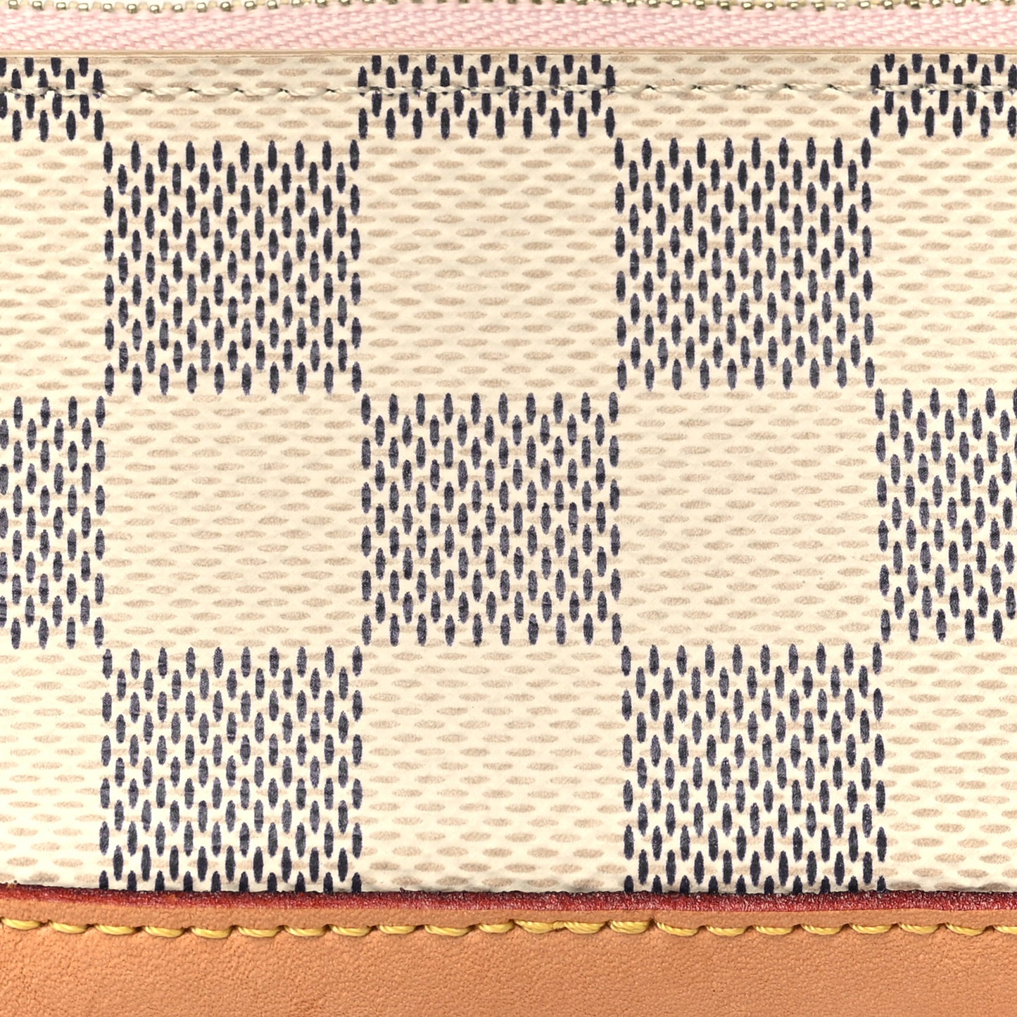 Damier Azur Elizabeth Pencil Pouch Rose Ballerine