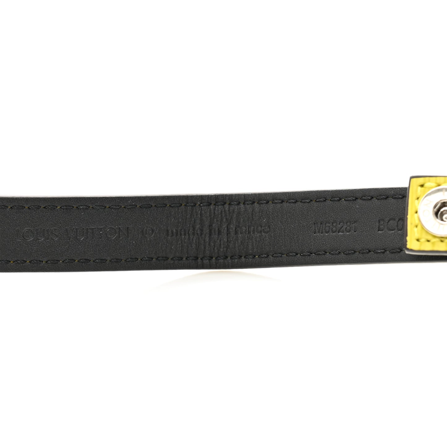 Damier Graphite Epi Tab Belt Key Holder Citron