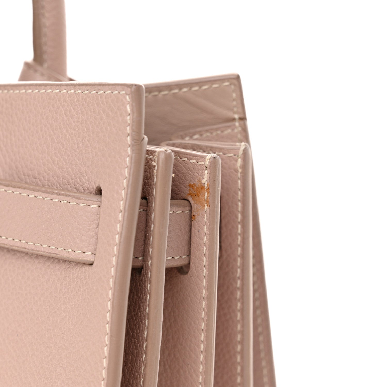 Saint Laurent Grained Calfskin Nano Sac De Jour Antique Rose 17 of 19