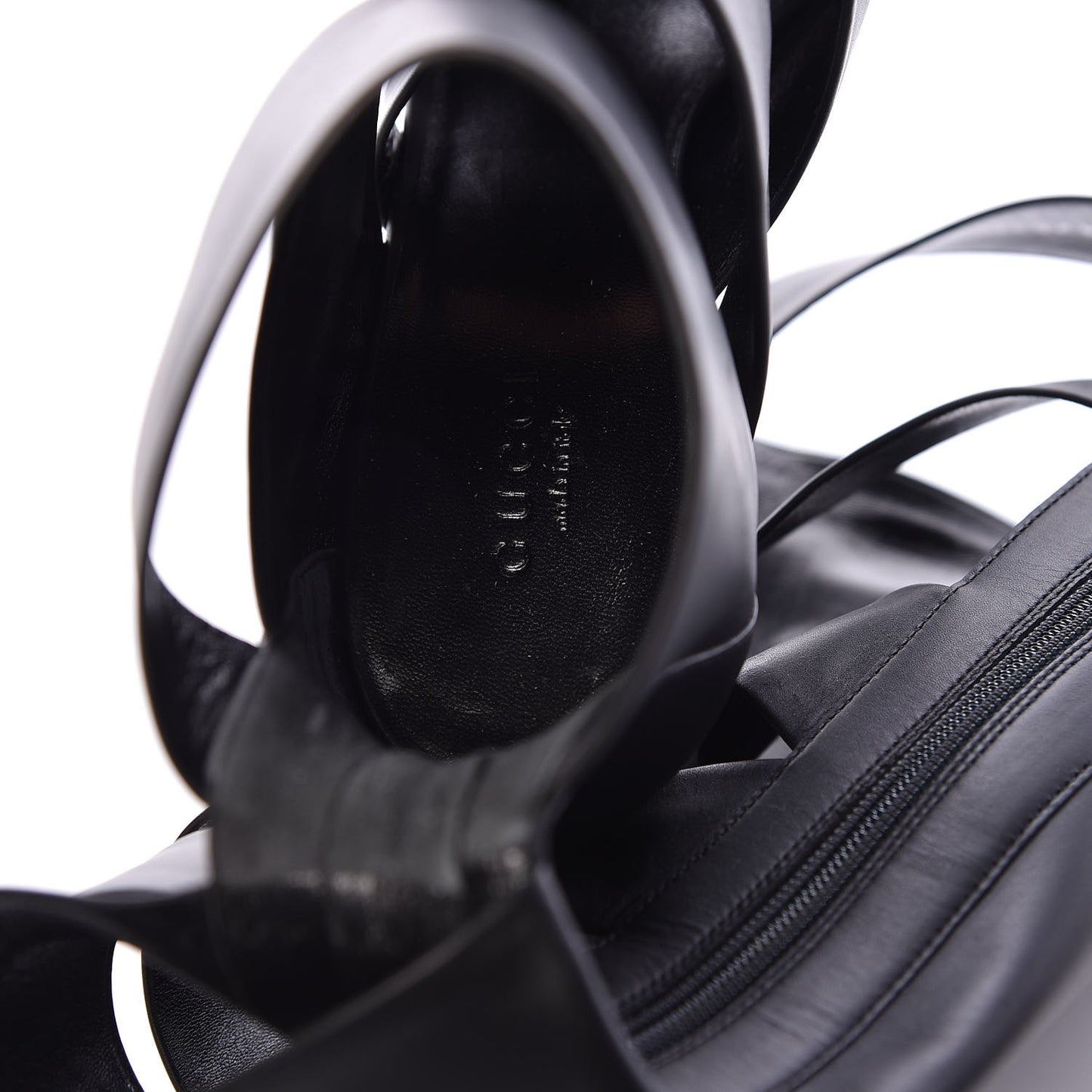 Calfskin Helena Tall Cutout Boots 37 Black