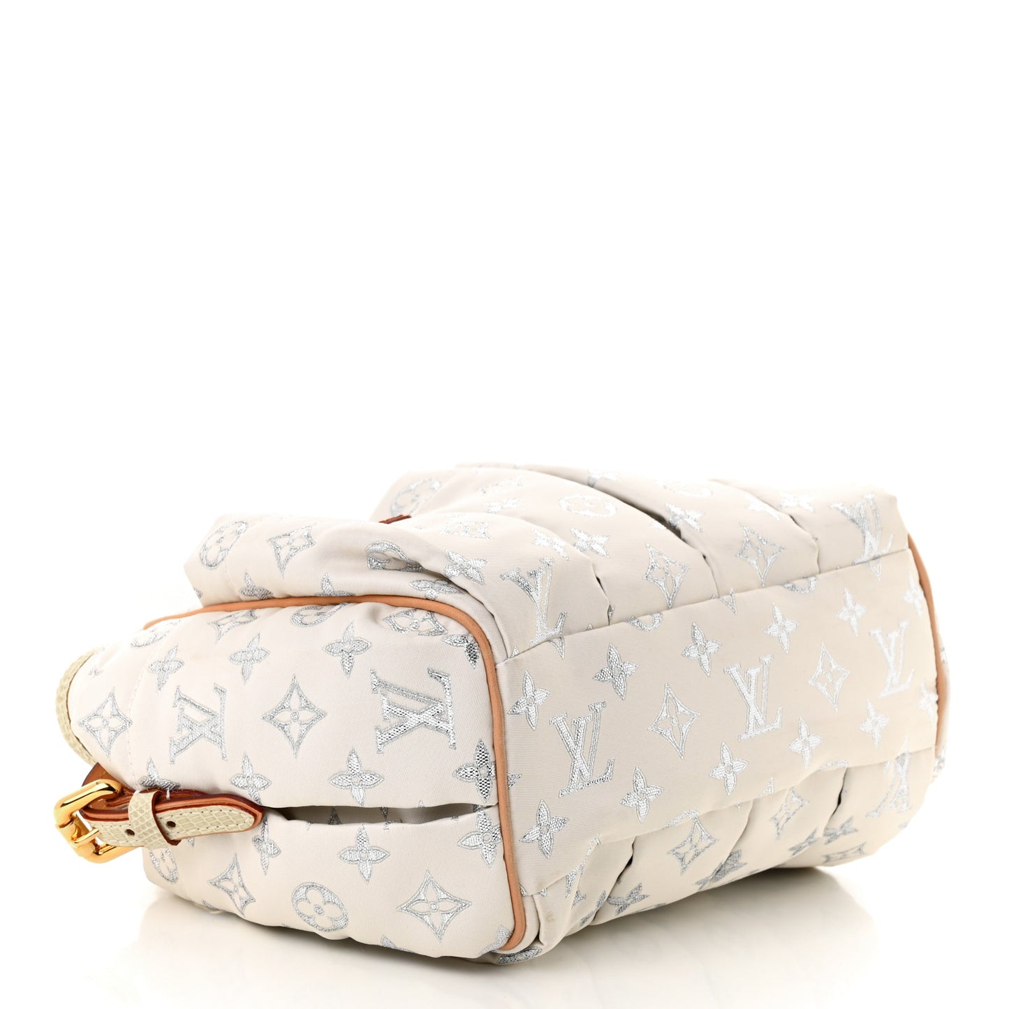 Glitter Monogram Cabas GM White