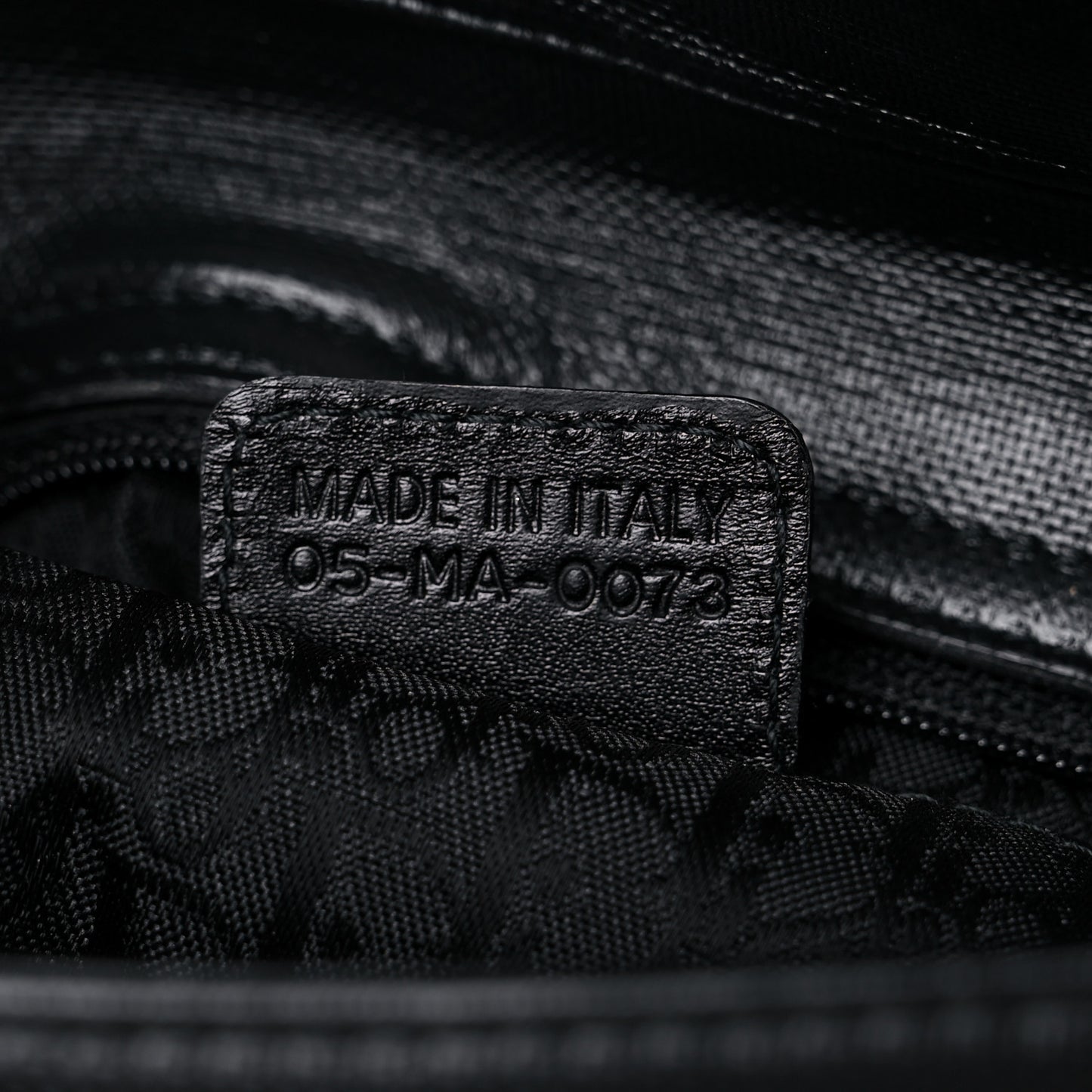 Coated Canvas Crystal Hardcore Shoulder Bag Black