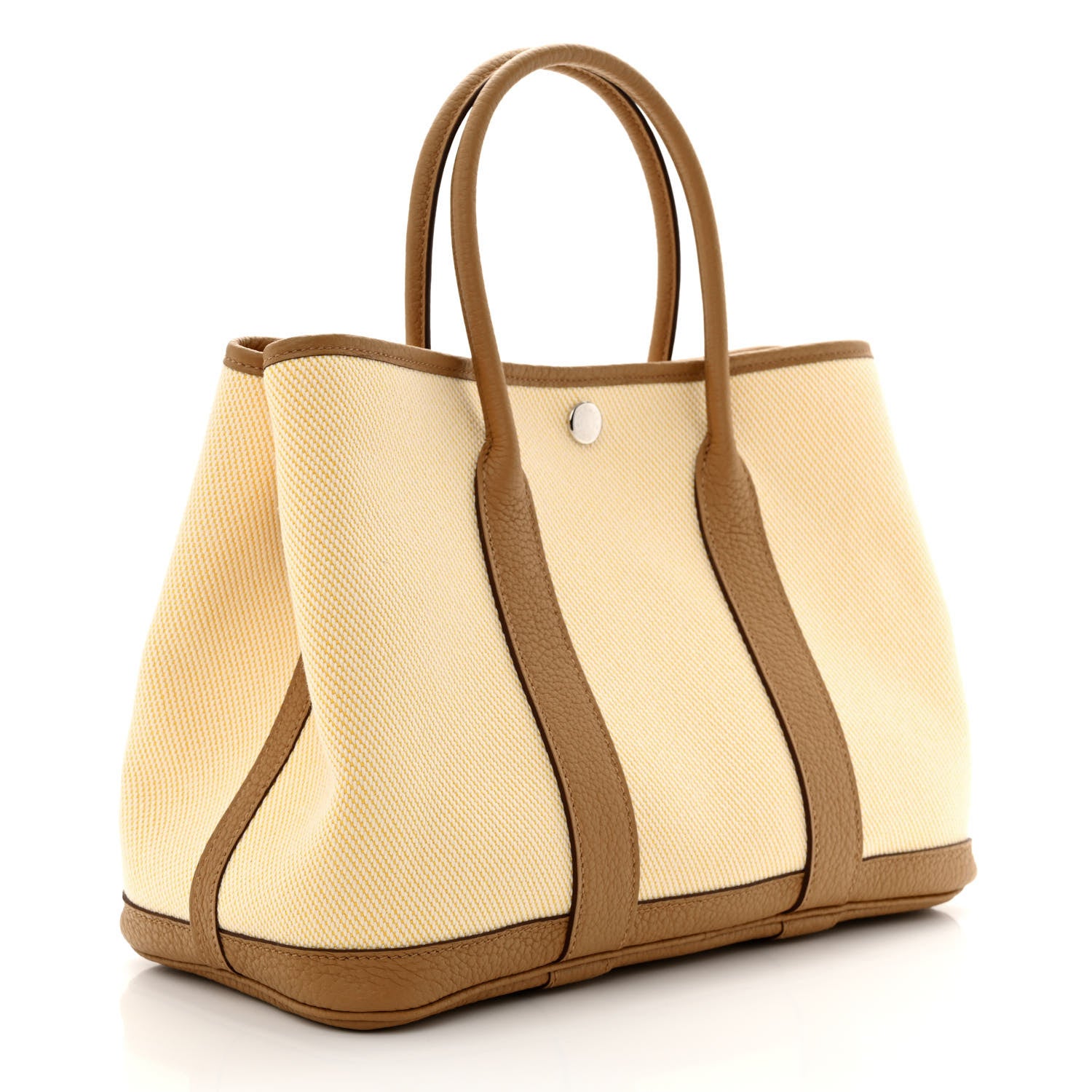 Hermes Twill H Negonda Garden Party 30 TPM Ecru Jaune De Naples Biscuit 3 of 11
