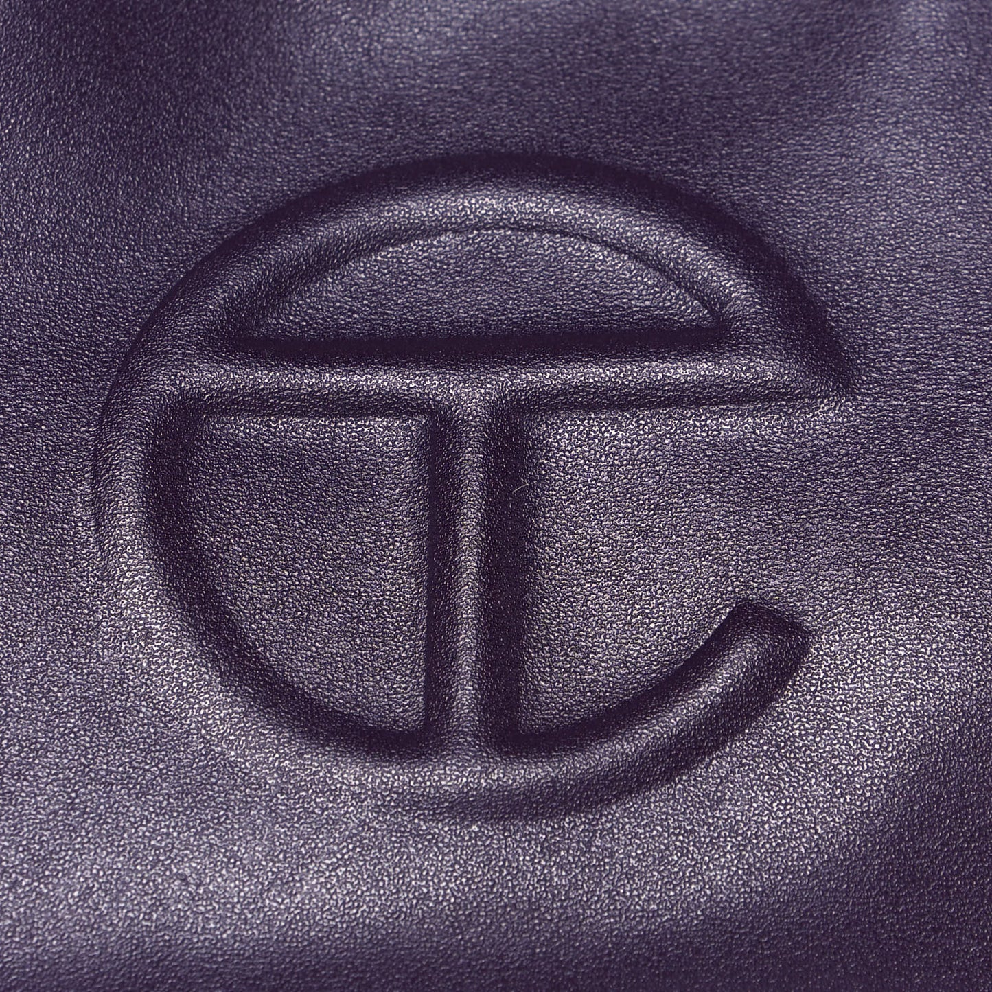 Vegan Leather Small Shopping Bag Eggplant