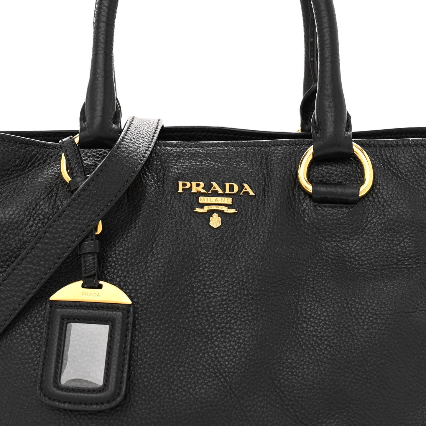 Vitello Daino Tote Black