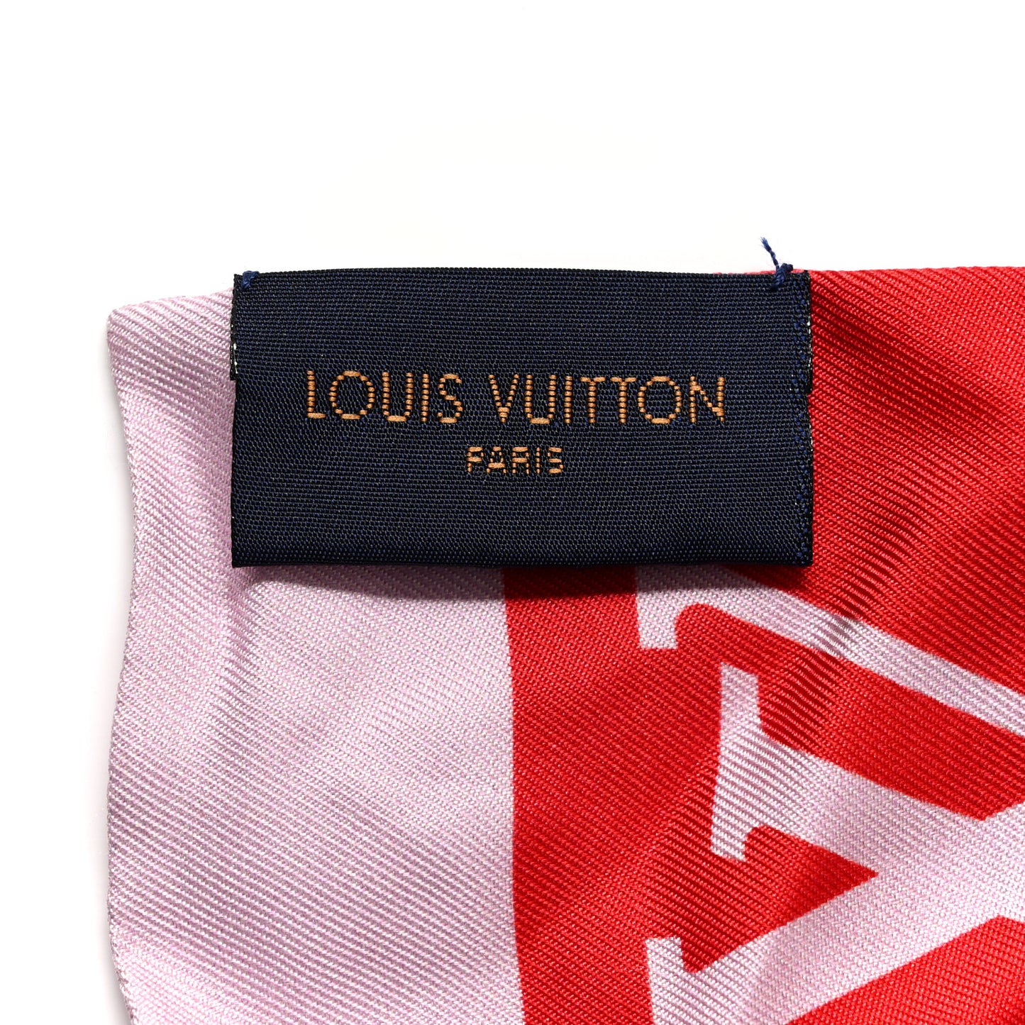 Silk Monogram Giant Confidential Bandeau Rouge