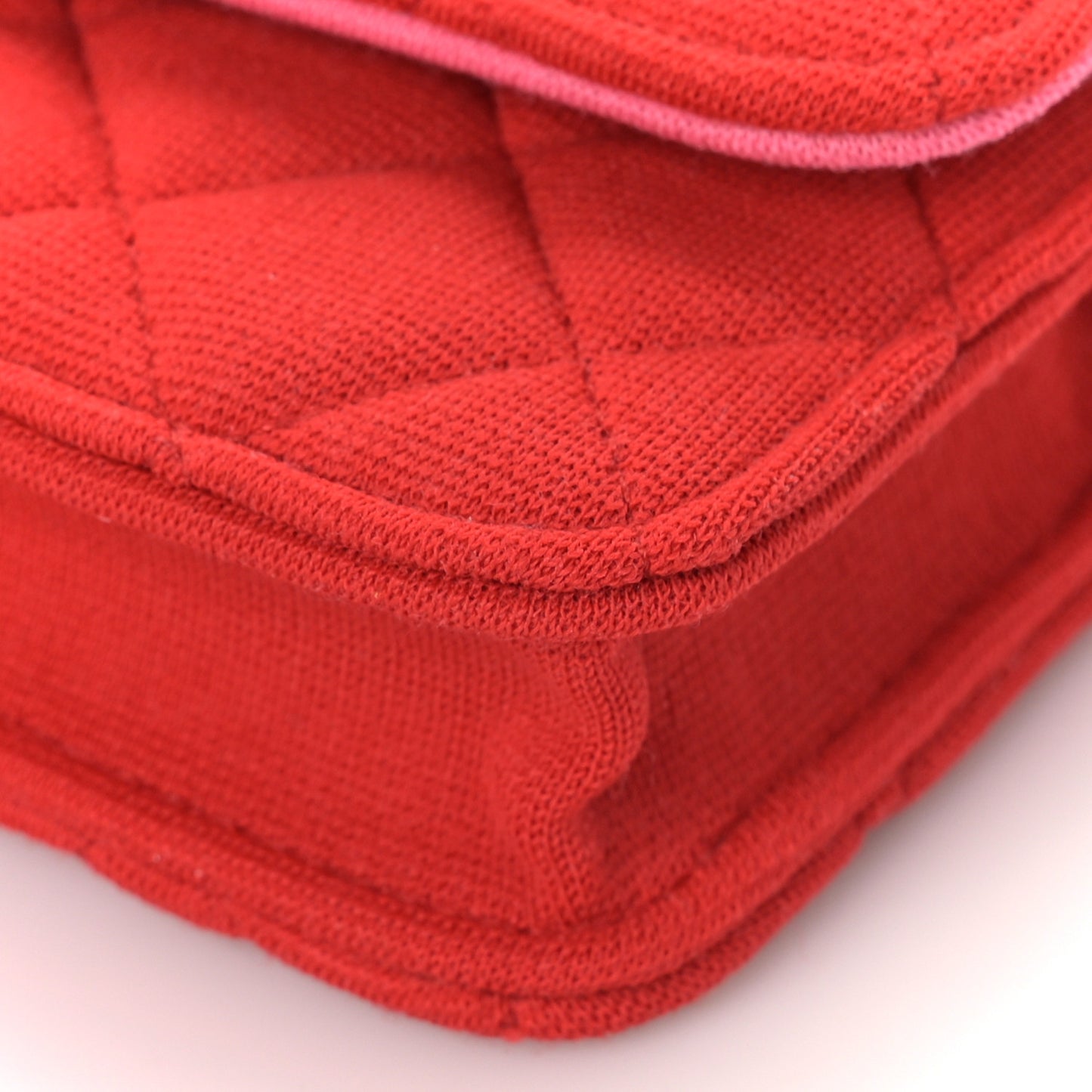 Jersey Quilted Micro Mini Flap Red