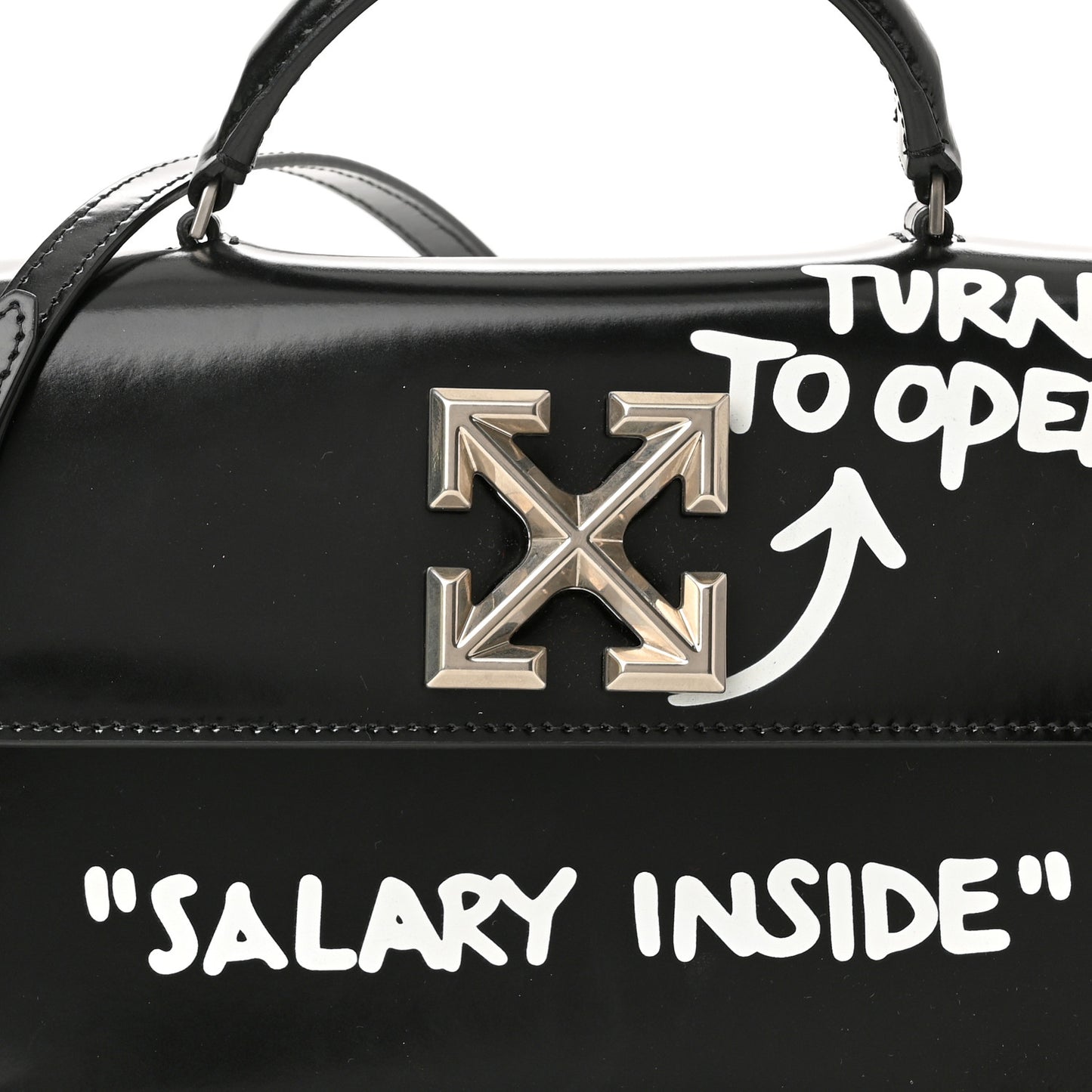 Calfskin Salary Jitney 1.4 Shoulder Bag Black