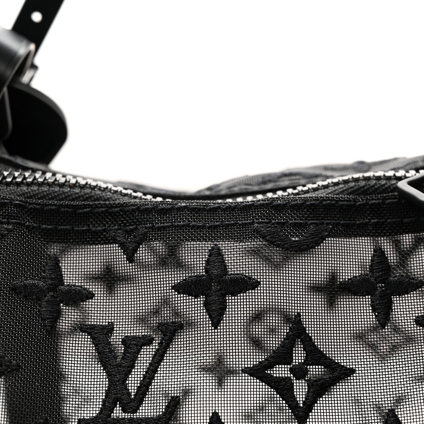 Monogram See Through Keepall Bandouliere 50 Black
