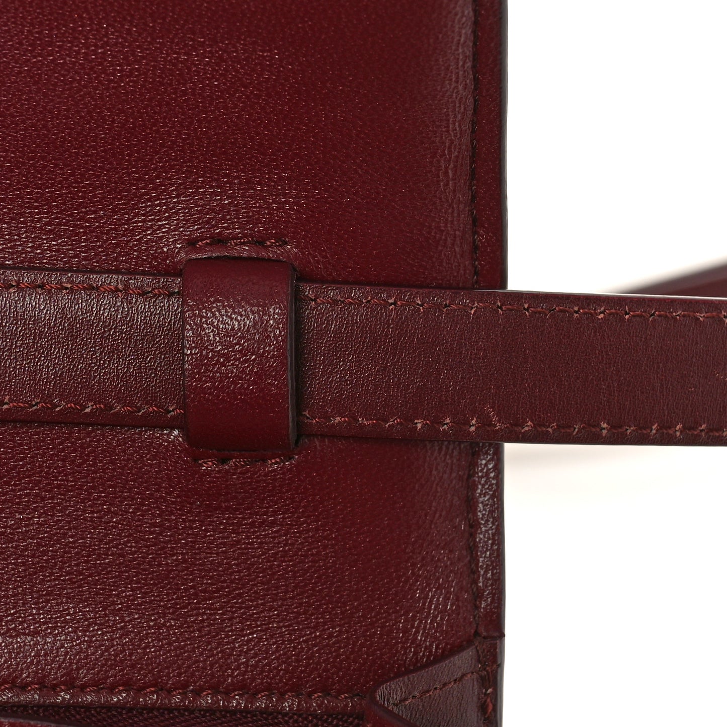 Box Calfskin Small Classic Box Flap Bag Burgundy
